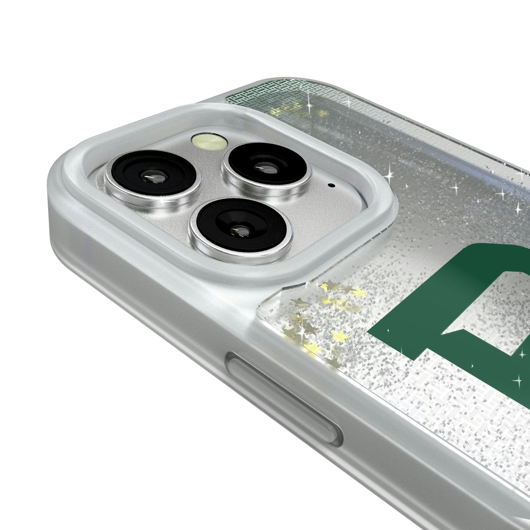 Baylor University Bears Linen iPhone Glitter Phone Case for Apple iPhone - Detail#Device_iPhone 16 Pro