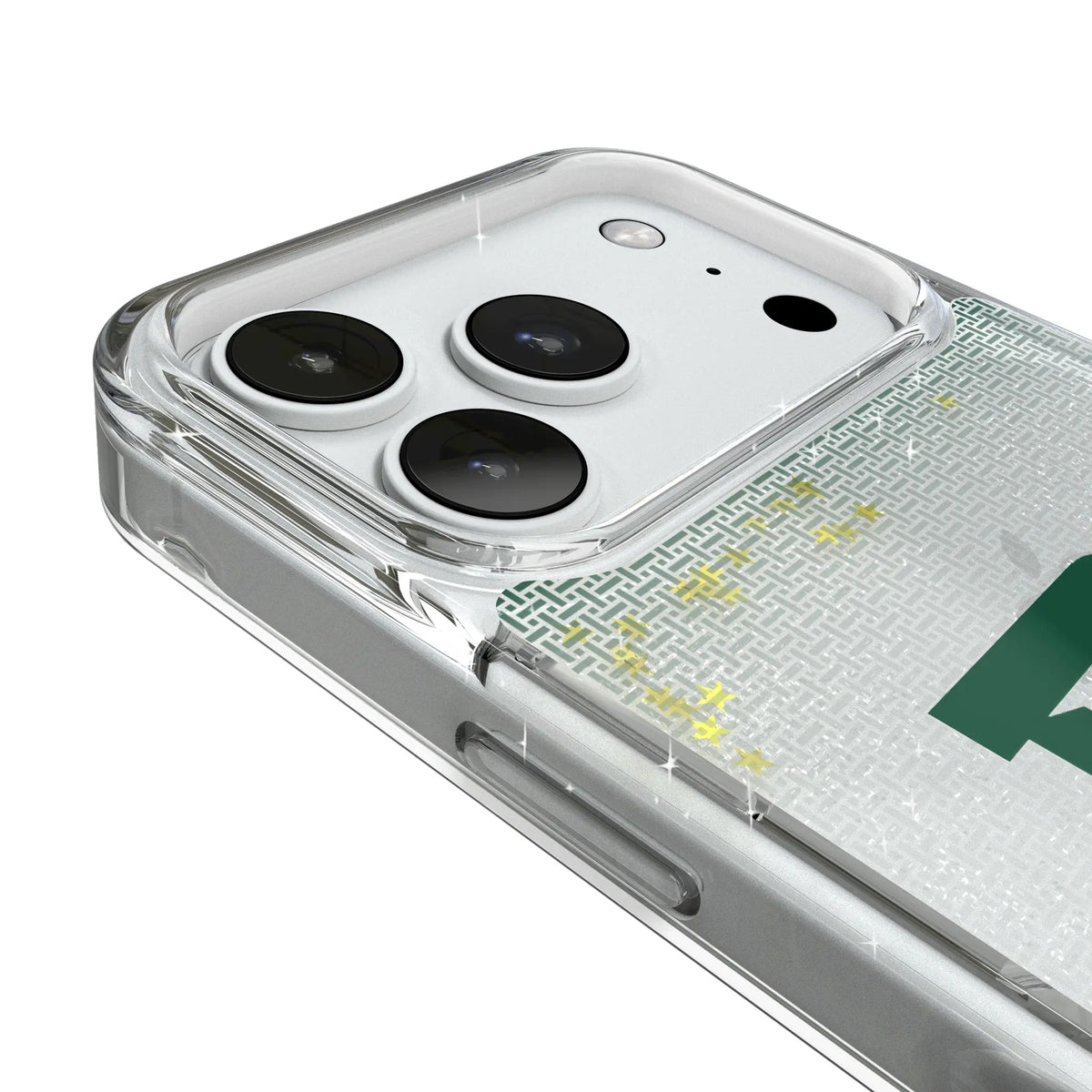 Baylor University Bears Linen iPhone Glitter Phone Case for Apple iPhone - Detail#Device_iPhone 18 Pro