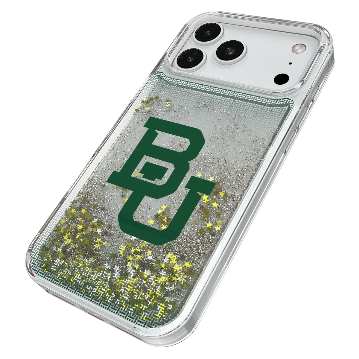 Baylor University Bears Linen iPhone Glitter Phone Case for Apple iPhone - Isometric View#Device_iPhone 18 Pro Max