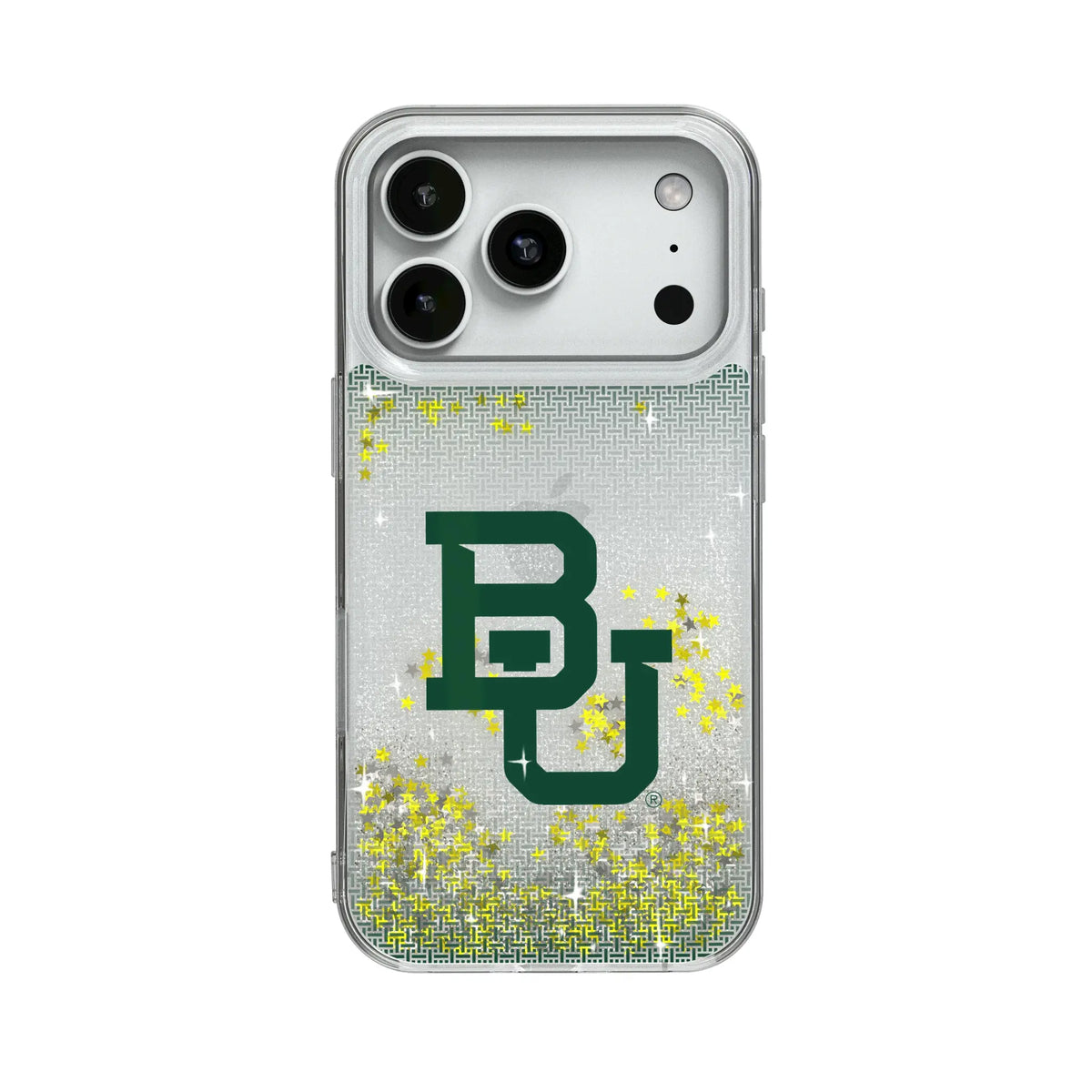 Baylor University Bears Linen Glitter Phone Case for Apple iPhone
