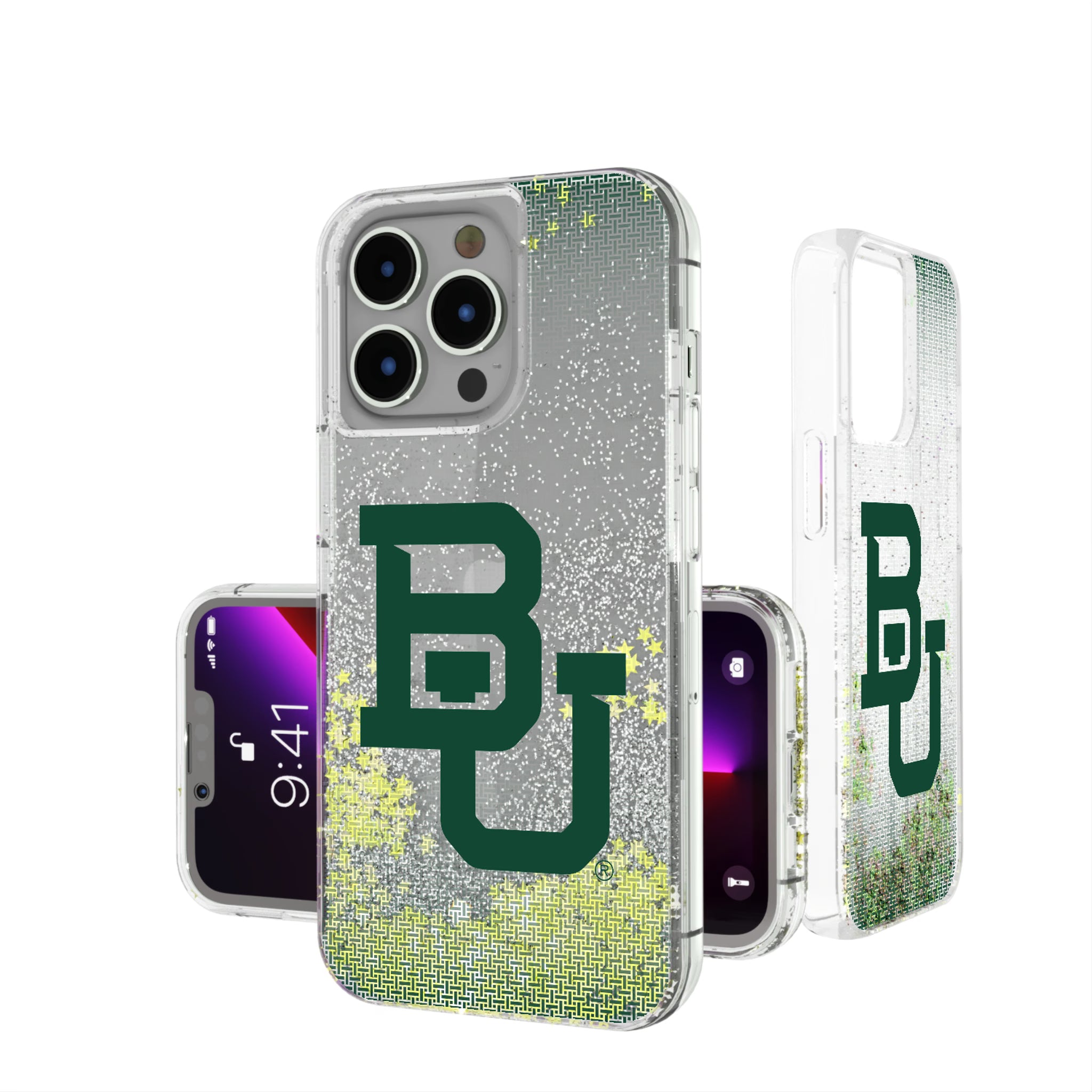 Baylor University Bears Linen iPhone Glitter Phone Case for Apple iPhone