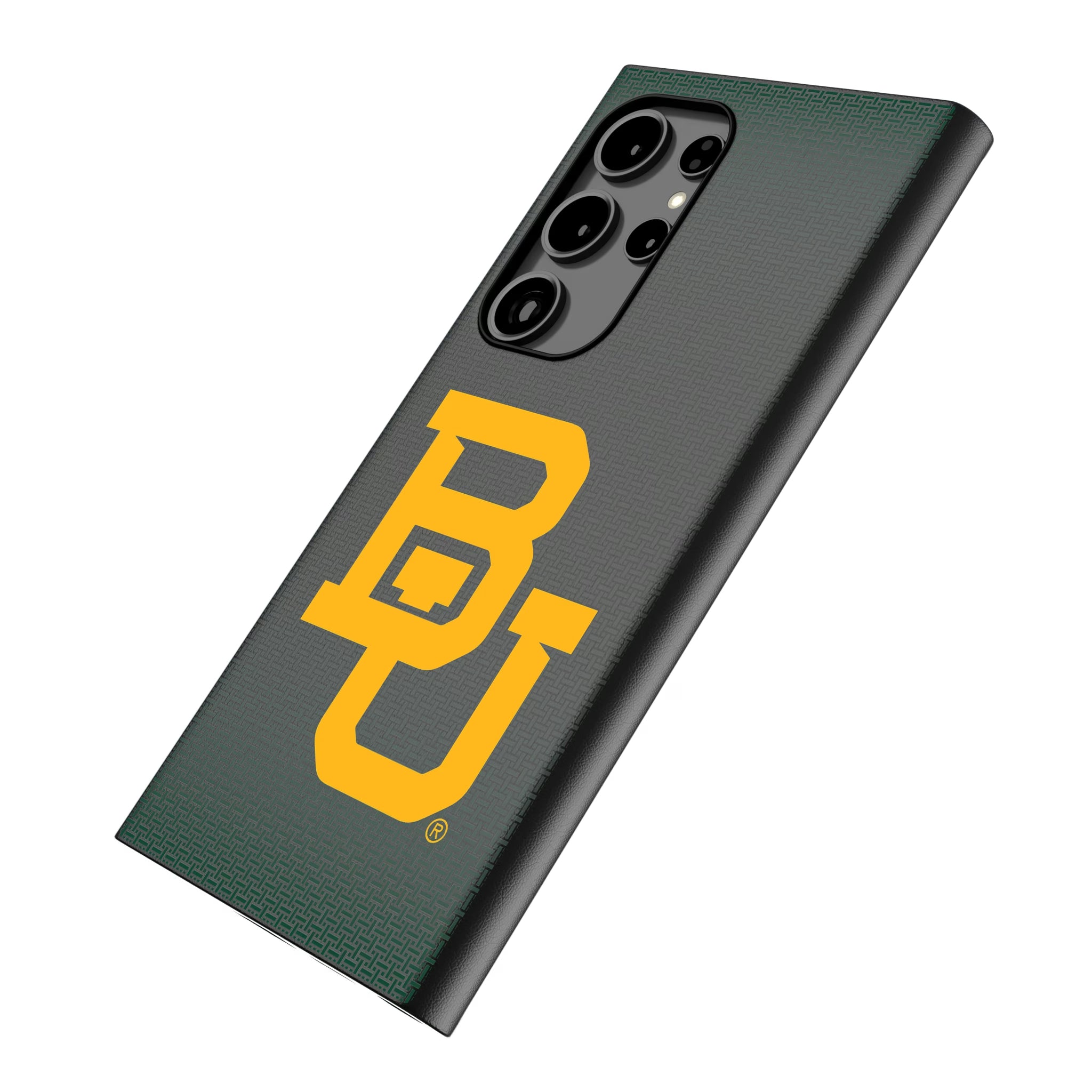 Baylor University Bears Linen Galaxy MagSafe Compatible Phone Case for Samsung Galaxy - Isometric View