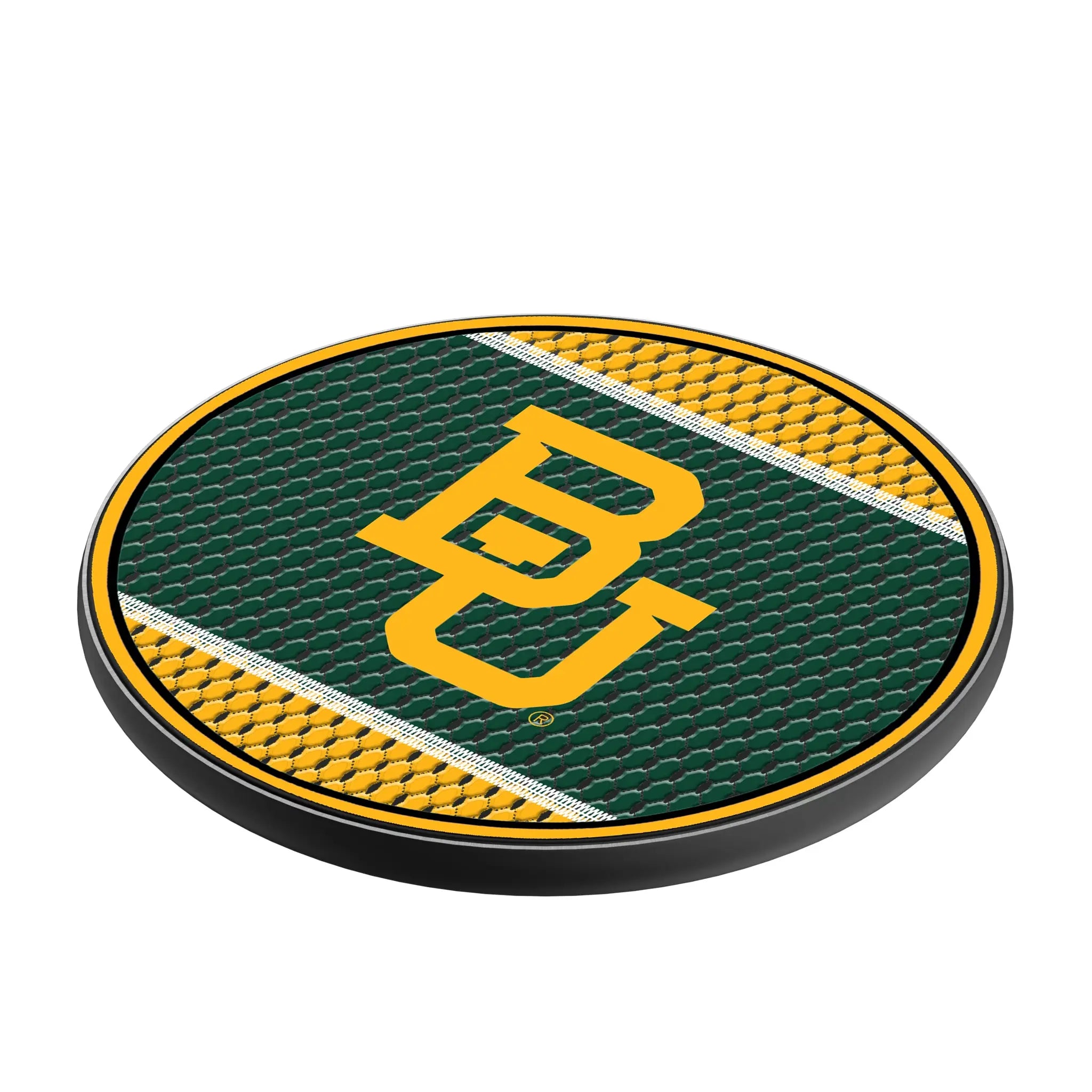 Baylor University Bears Mesh 15-Watt Wireless Charger - Isometric View