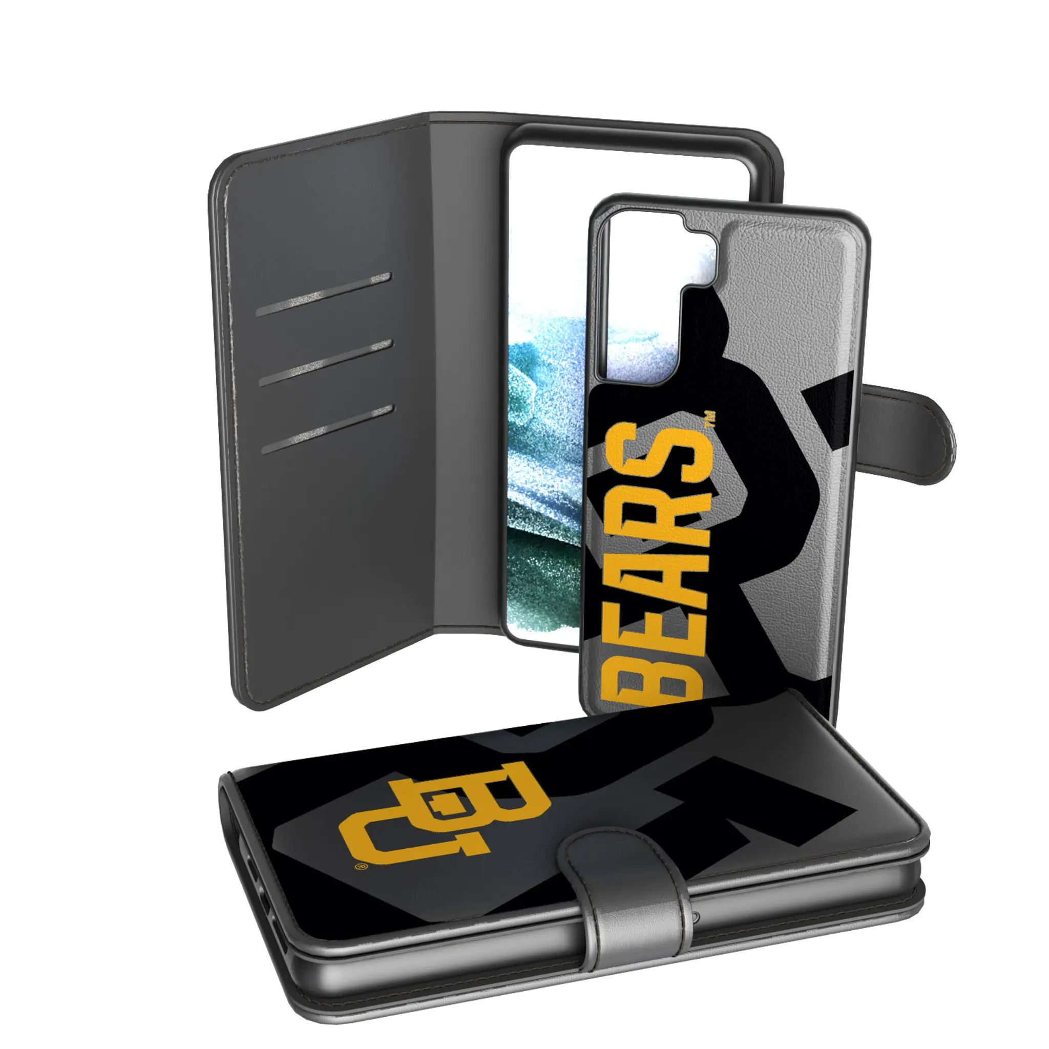 Baylor University Bears Monocolor Tilt Galaxy Wallet Phone Case for Samsung Galaxy