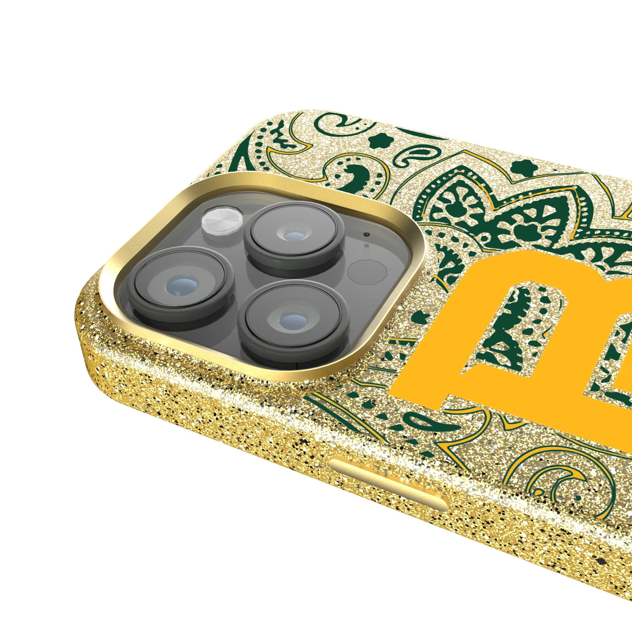 Baylor University Bears Paisley iPhone Bling Phone Case for Apple iPhone - Detail