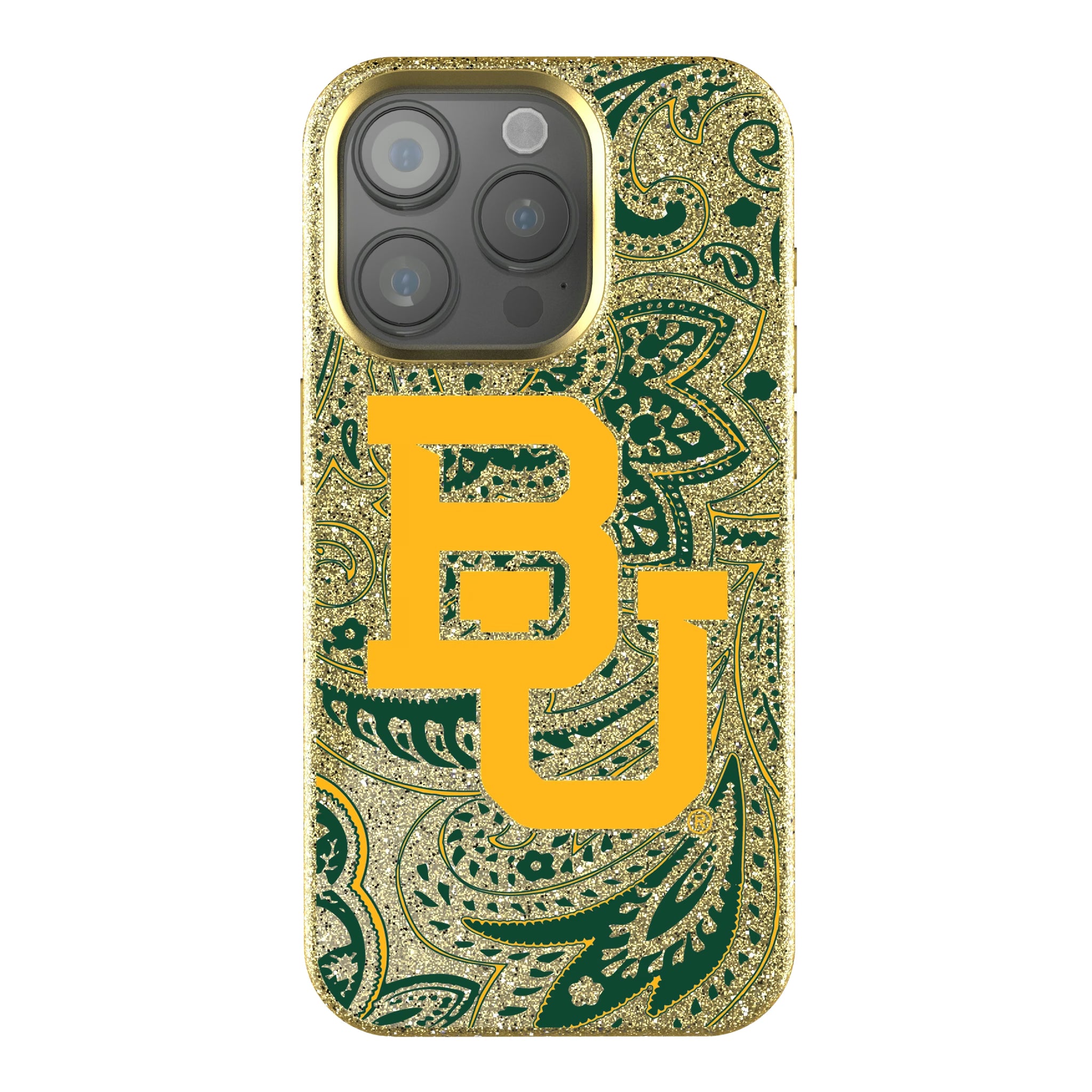 Baylor University Bears Paisley iPhone Bling Phone Case for Apple iPhone