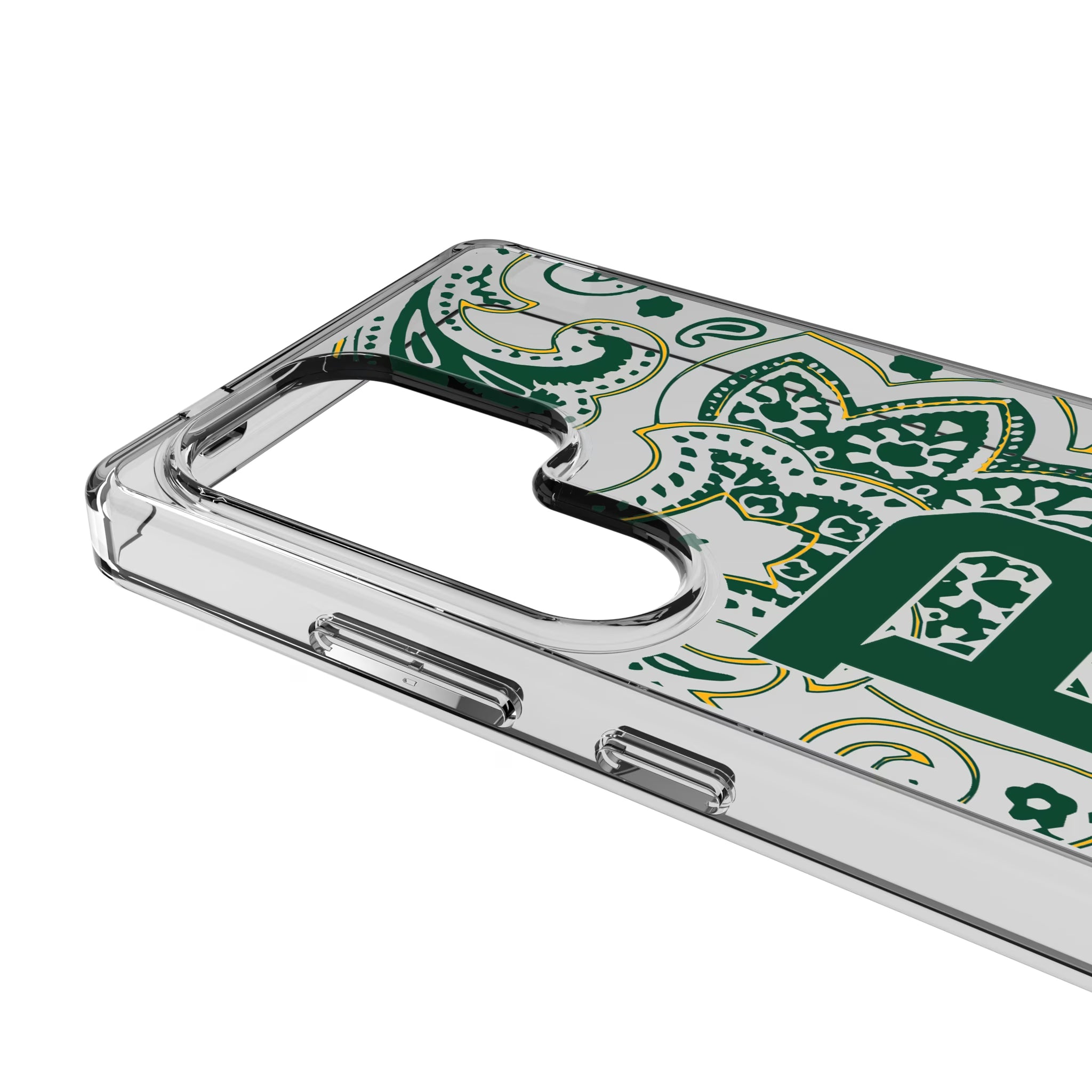 Baylor University Bears Paisley Galaxy Clear Phone Case for Samsung Galaxy - Detail