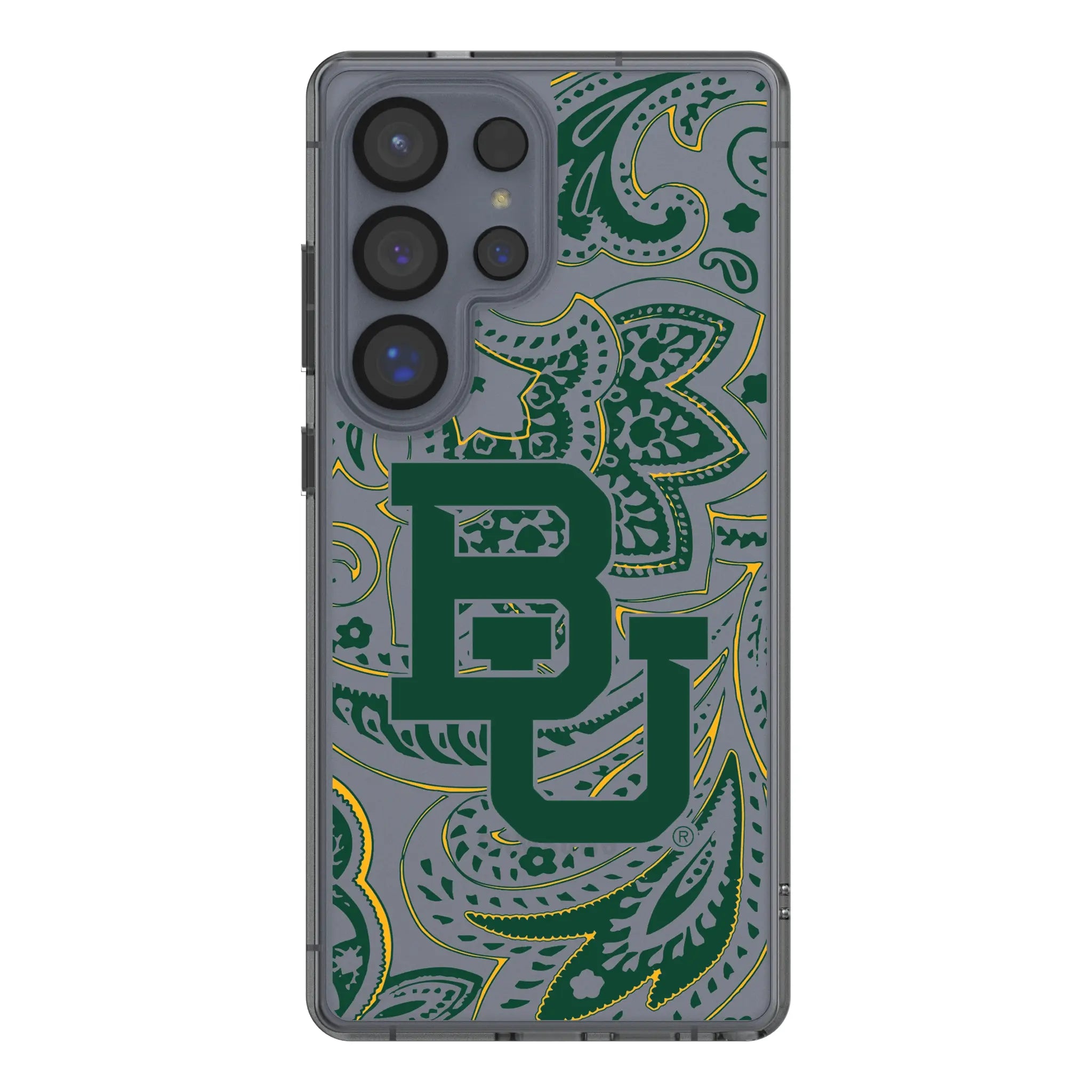 Baylor University Bears Paisley Galaxy Clear Phone Case for Samsung Galaxy#Device_Galaxy S25 Ultra