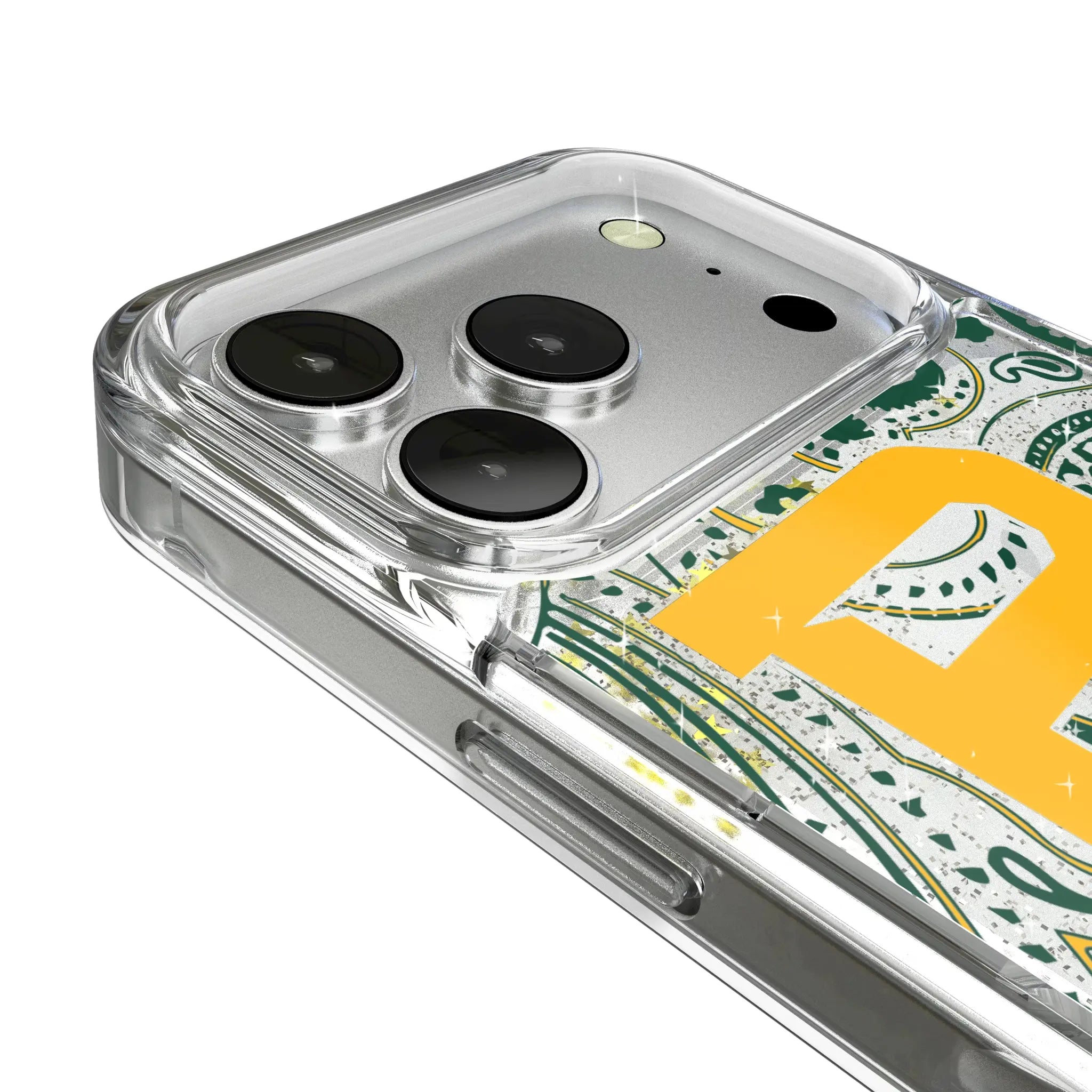 Baylor University Bears Paisley iPhone Glitter Phone Case for Apple iPhone - Detail