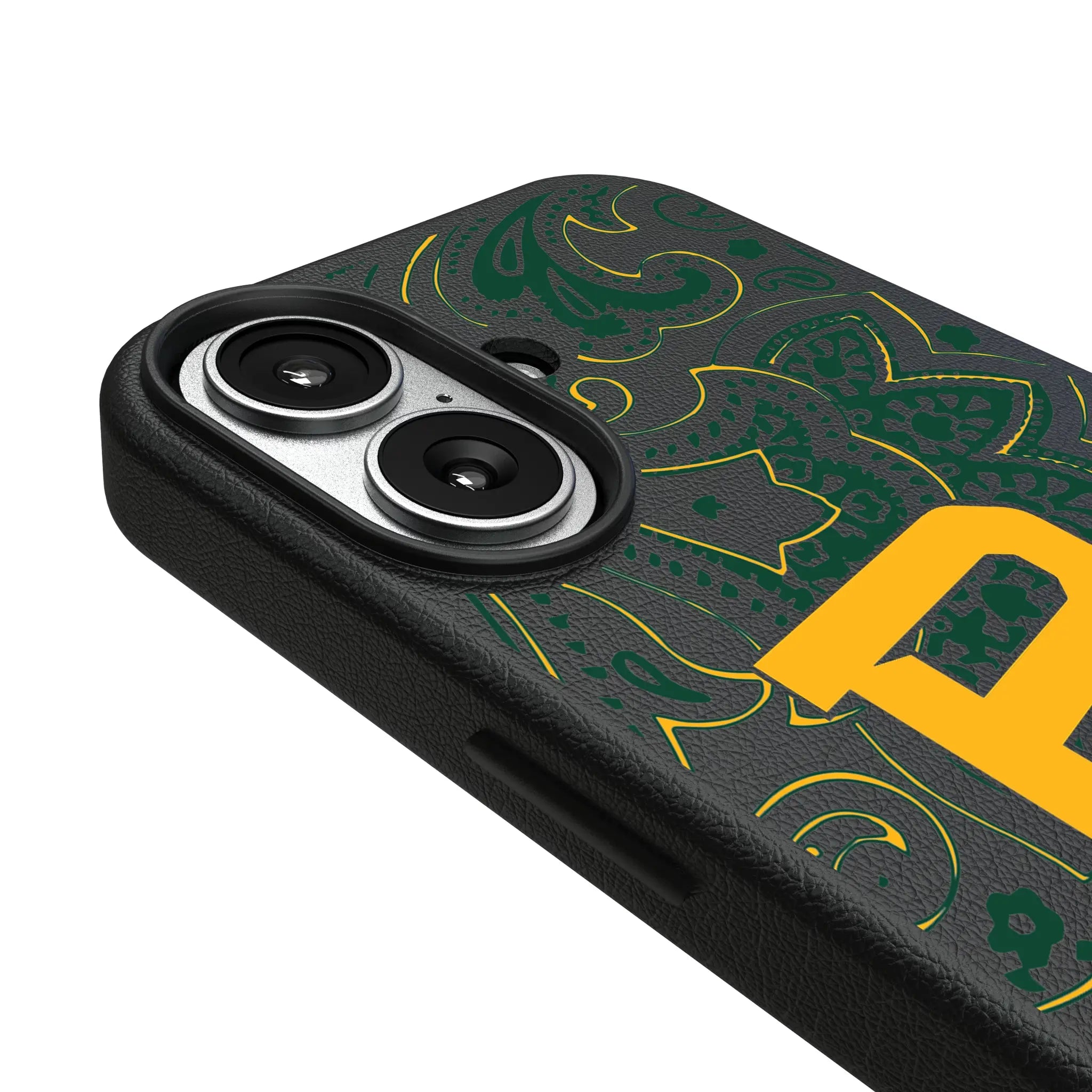 Baylor University Bears Paisley iPhone MagSafe Compatible Phone Case for Apple iPhone - Detail#Device_iPhone 17
