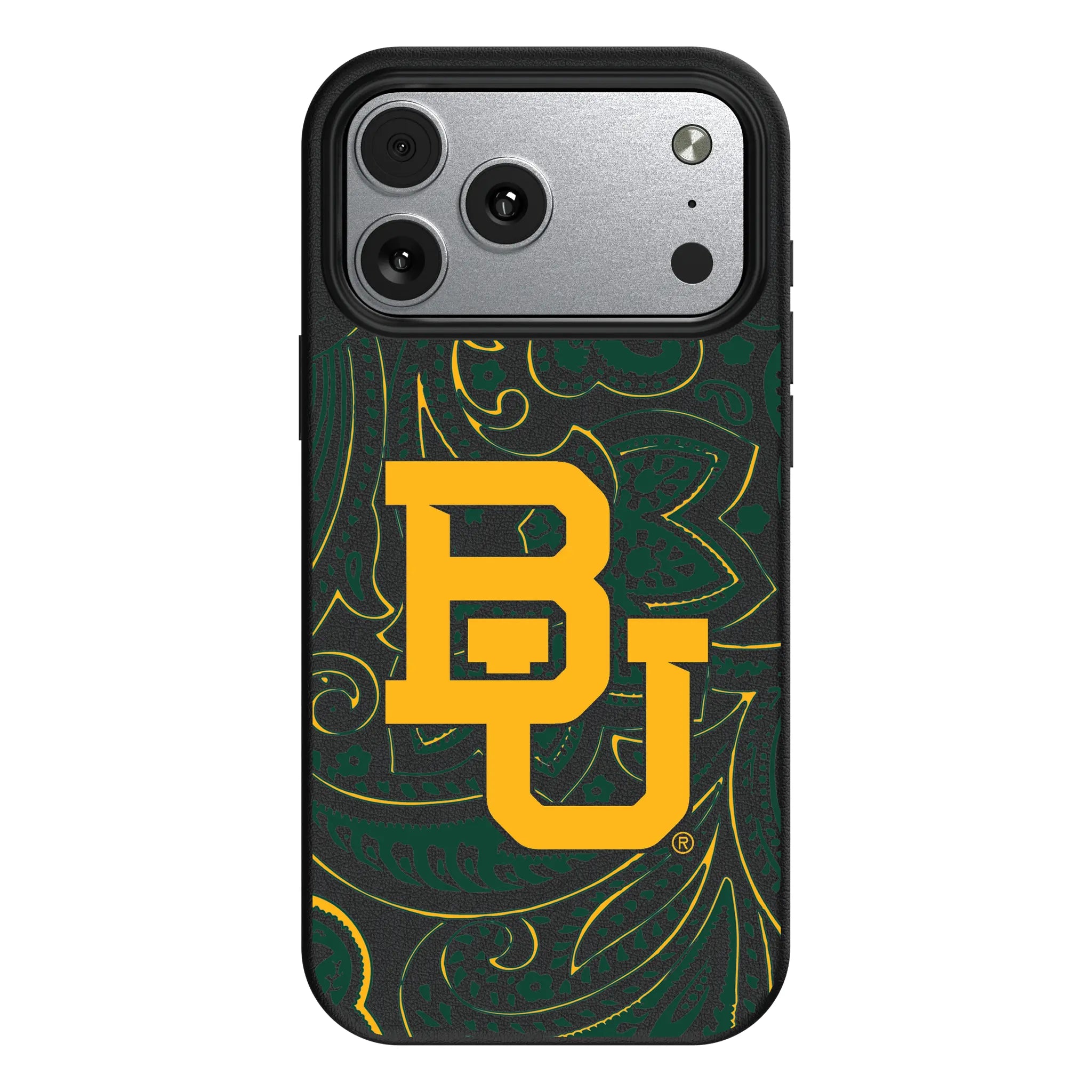 Baylor University Bears Paisley iPhone MagSafe Compatible Phone Case for Apple iPhone#Device_iPhone 17 Pro Max