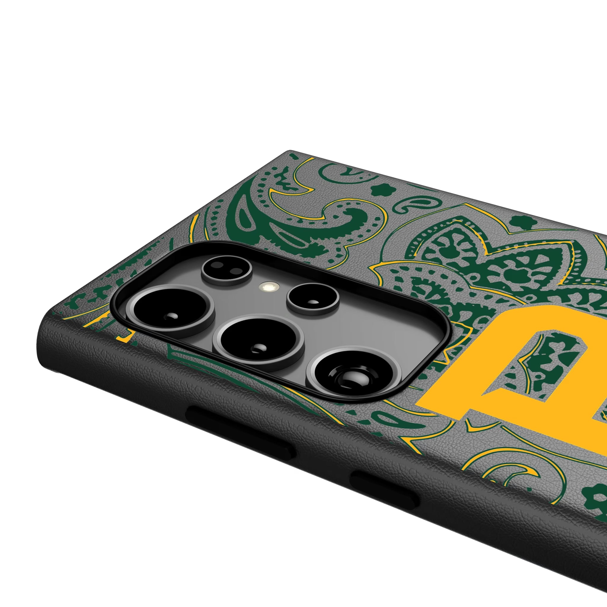 Baylor University Bears Paisley Galaxy MagSafe Compatible Phone Case for Samsung Galaxy - Detail