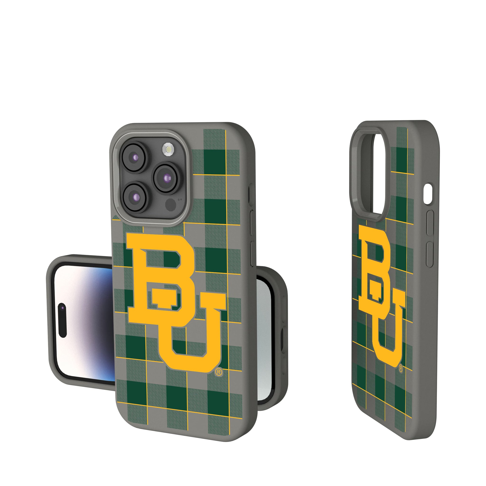 Baylor University Bears Plaid iPhone Soft Touch Phone Case for Apple iPhone