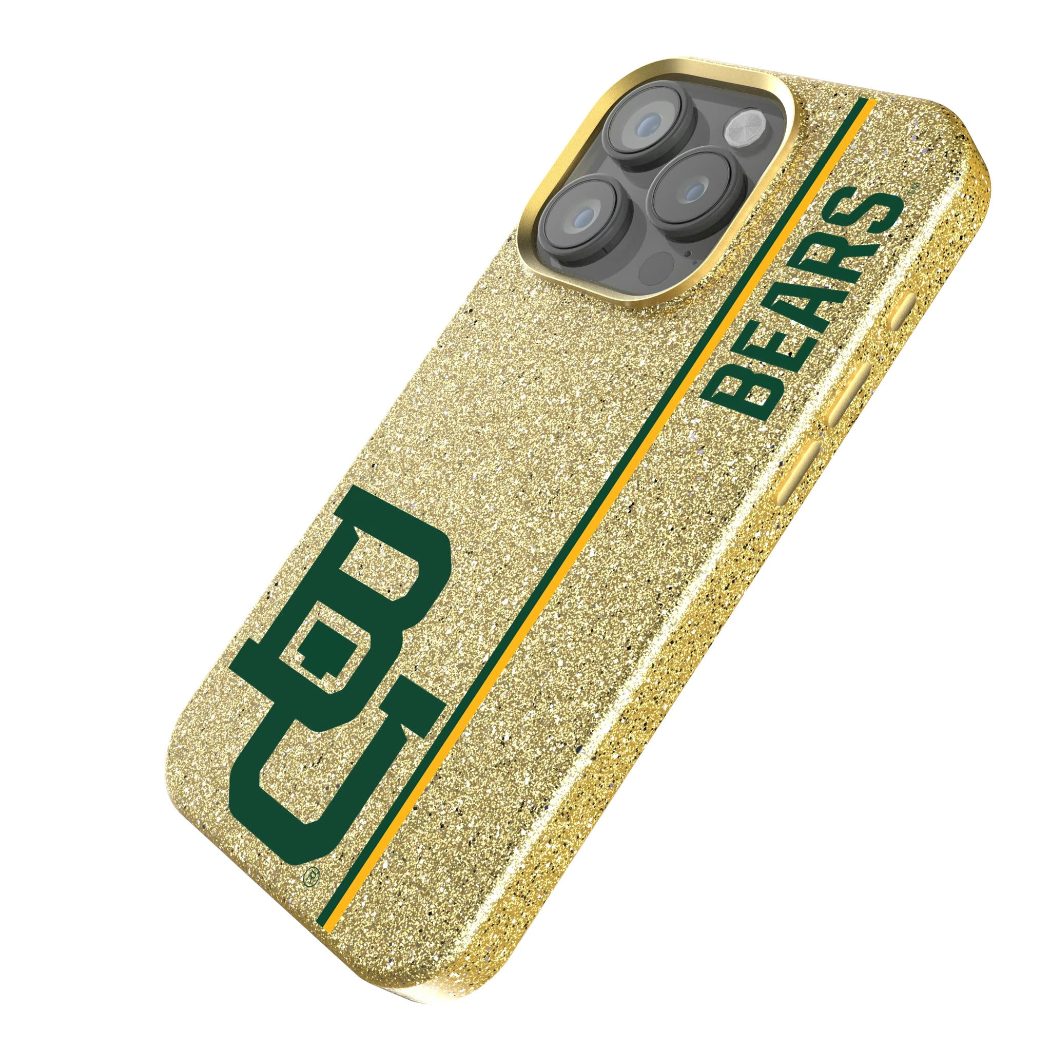 Baylor University Bears Sidebar iPhone Bling Phone Case for Apple iPhone - Isometric View
