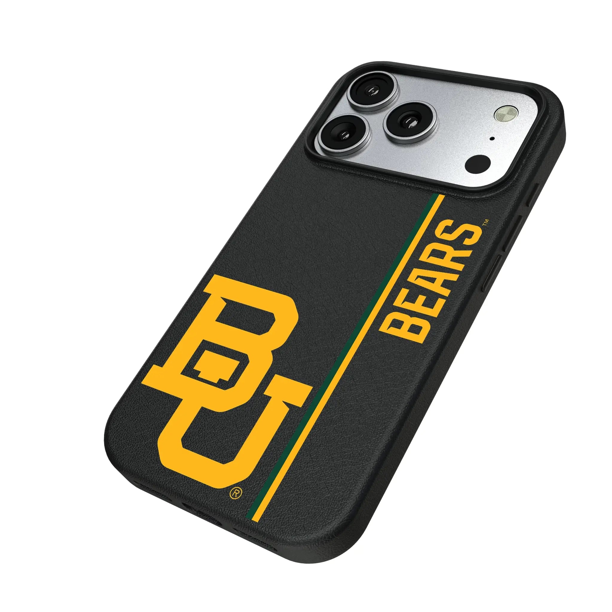 Baylor University Bears Sidebar iPhone MagSafe Compatible Phone Case for Apple iPhone - Isometric View#Device_iPhone 17 Pro