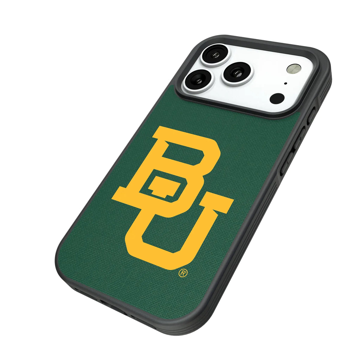 Baylor University Bears Solid iPhone Bump Phone Case for Apple iPhone - Isometric View#Device_iPhone 18 Pro
