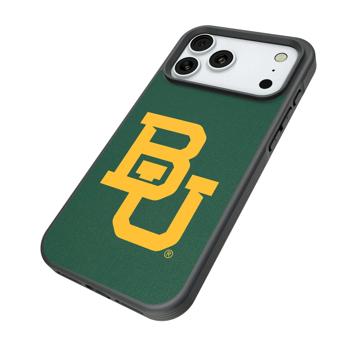 Baylor University Bears Solid iPhone Bump Phone Case for Apple iPhone - Isometric View#Device_iPhone 18 Pro Max