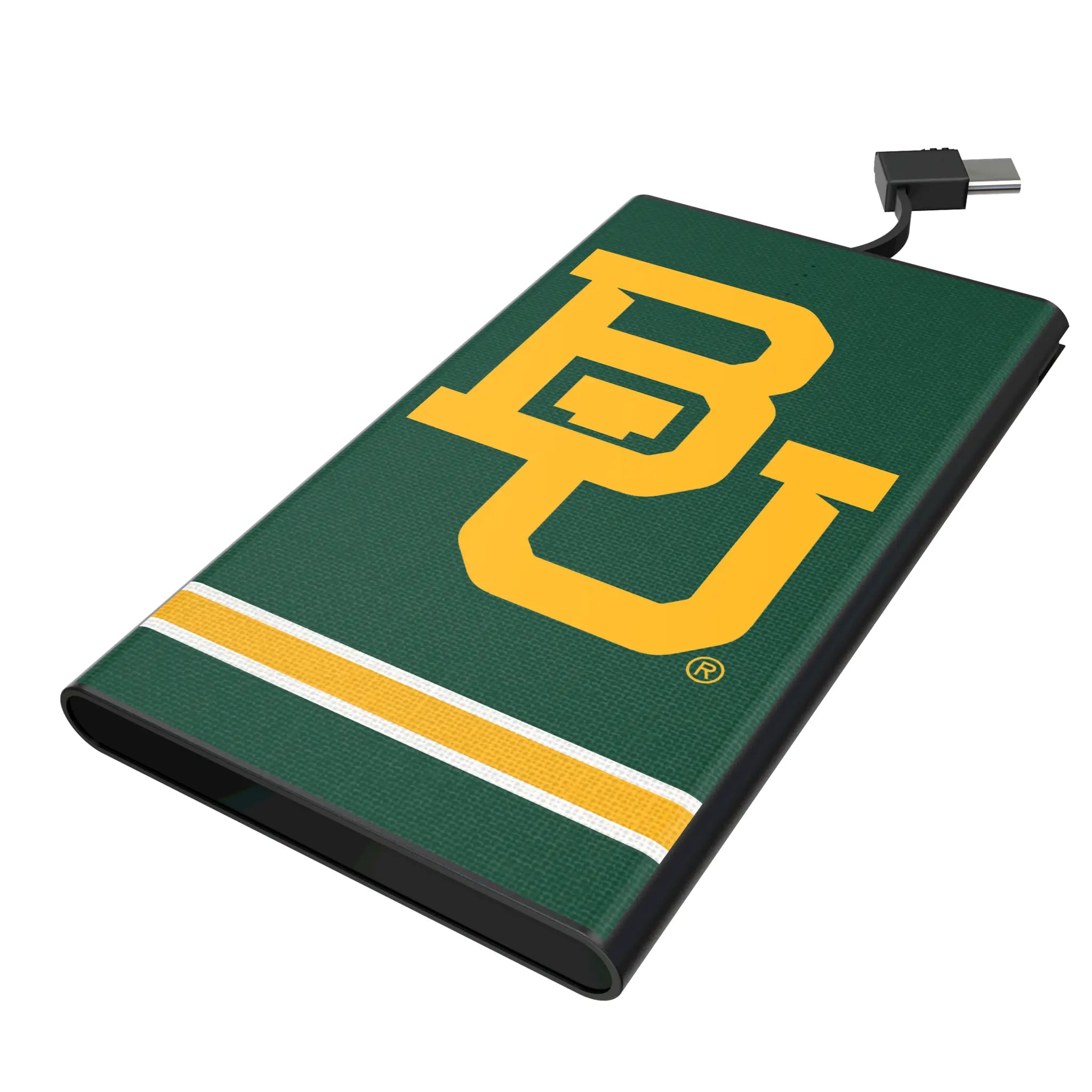Baylor University Bears Stripe 5000mAh Flat Power Bank