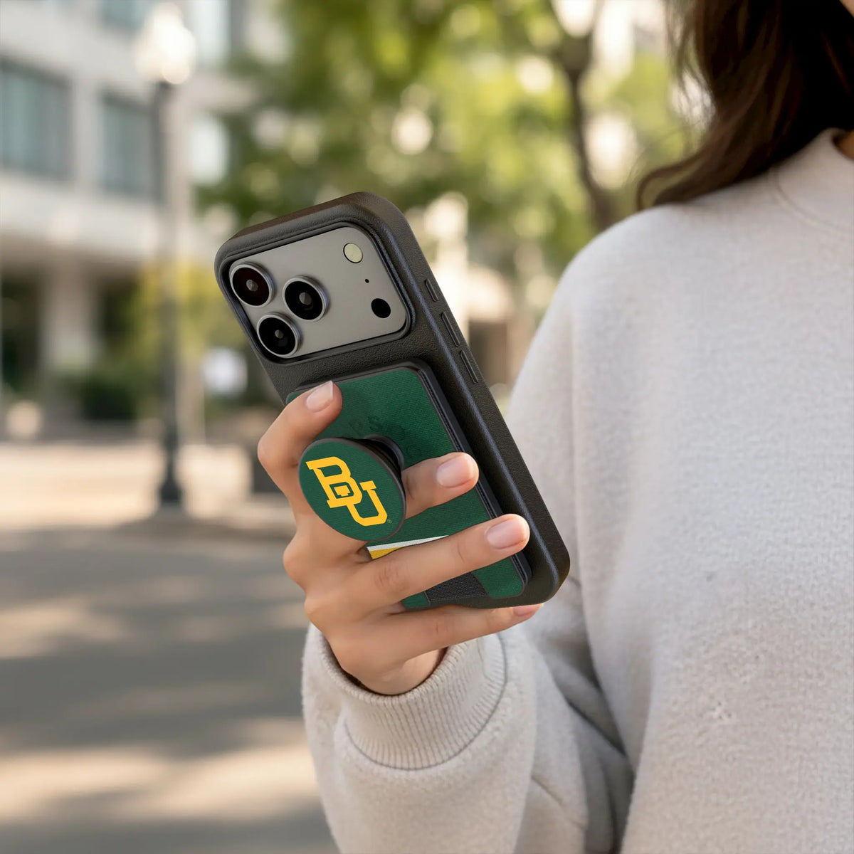 Baylor University Bears Stripe Popsockets Wallet Magnetic - Lifestyle