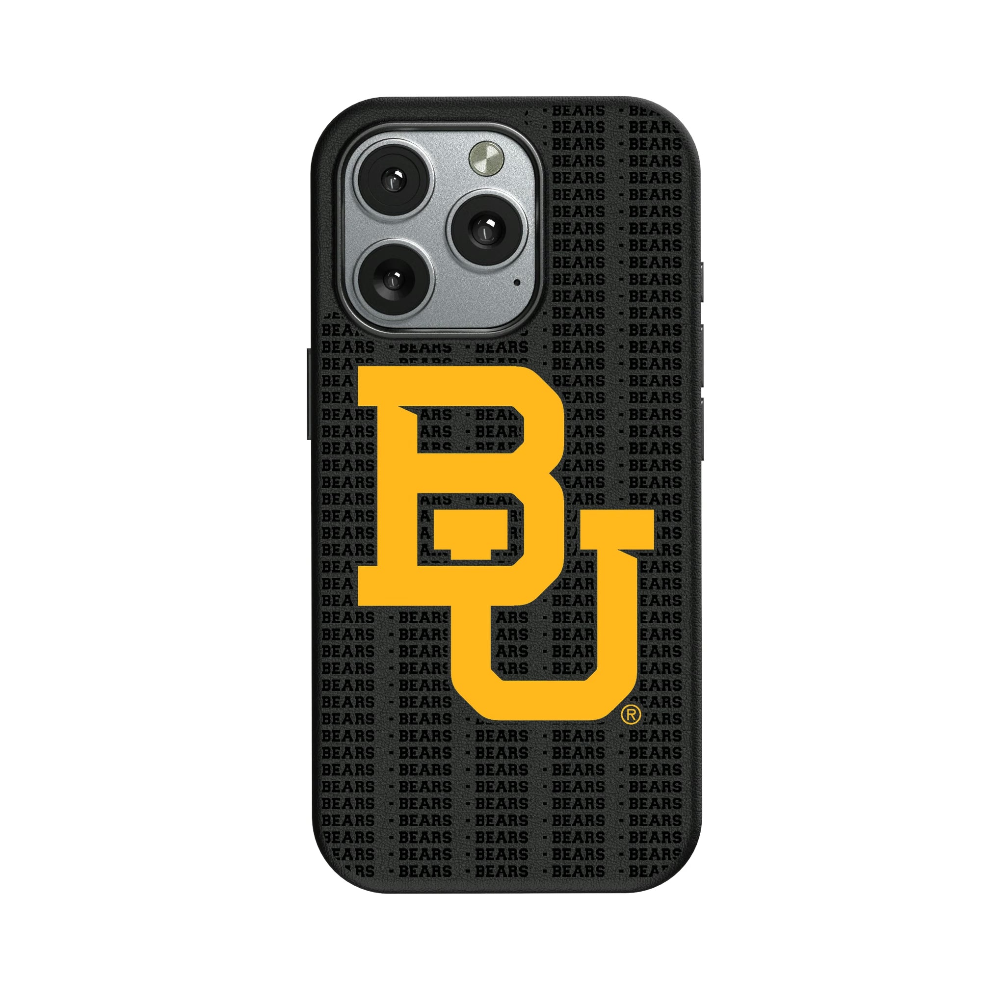 Baylor University Bears Text Backdrop iPhone MagSafe Compatible Phone Case for Apple iPhone