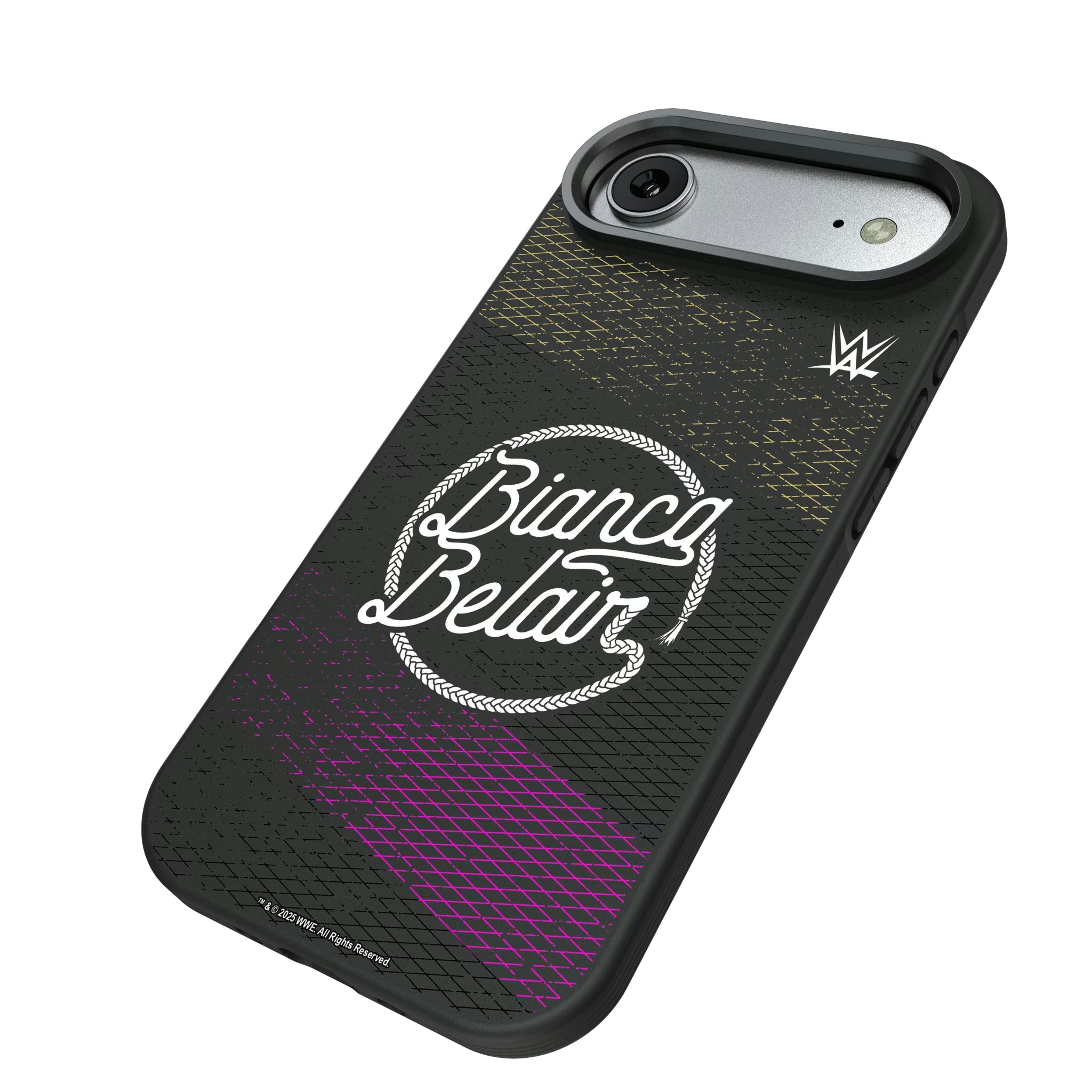 Bianca Belair Steel iPhone Bump Phone Case for Apple iPhone - Isometric View#Device_iPhone Air