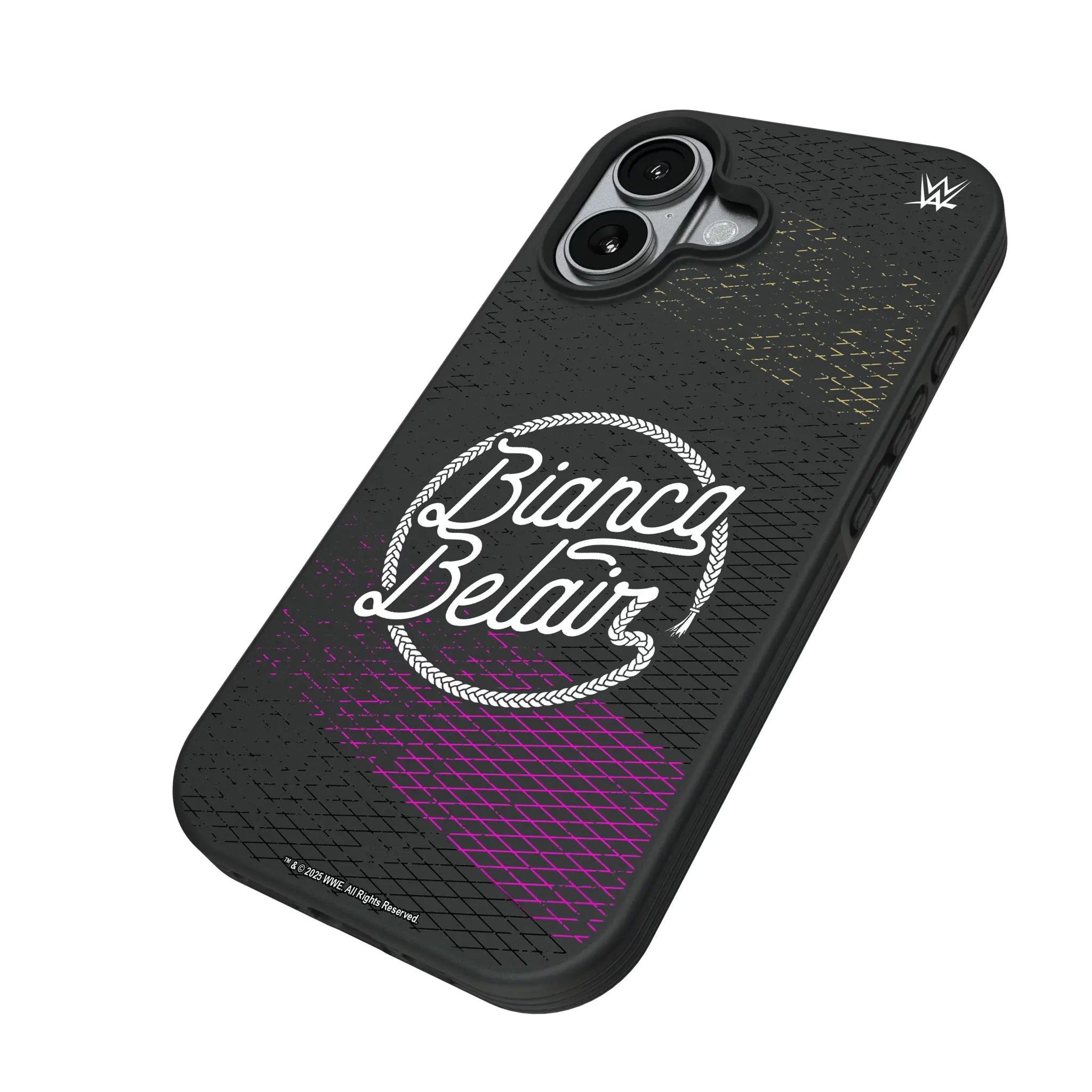 Bianca Belair Steel iPhone Bump Phone Case for Apple iPhone - Isometric View#Device_iPhone 17