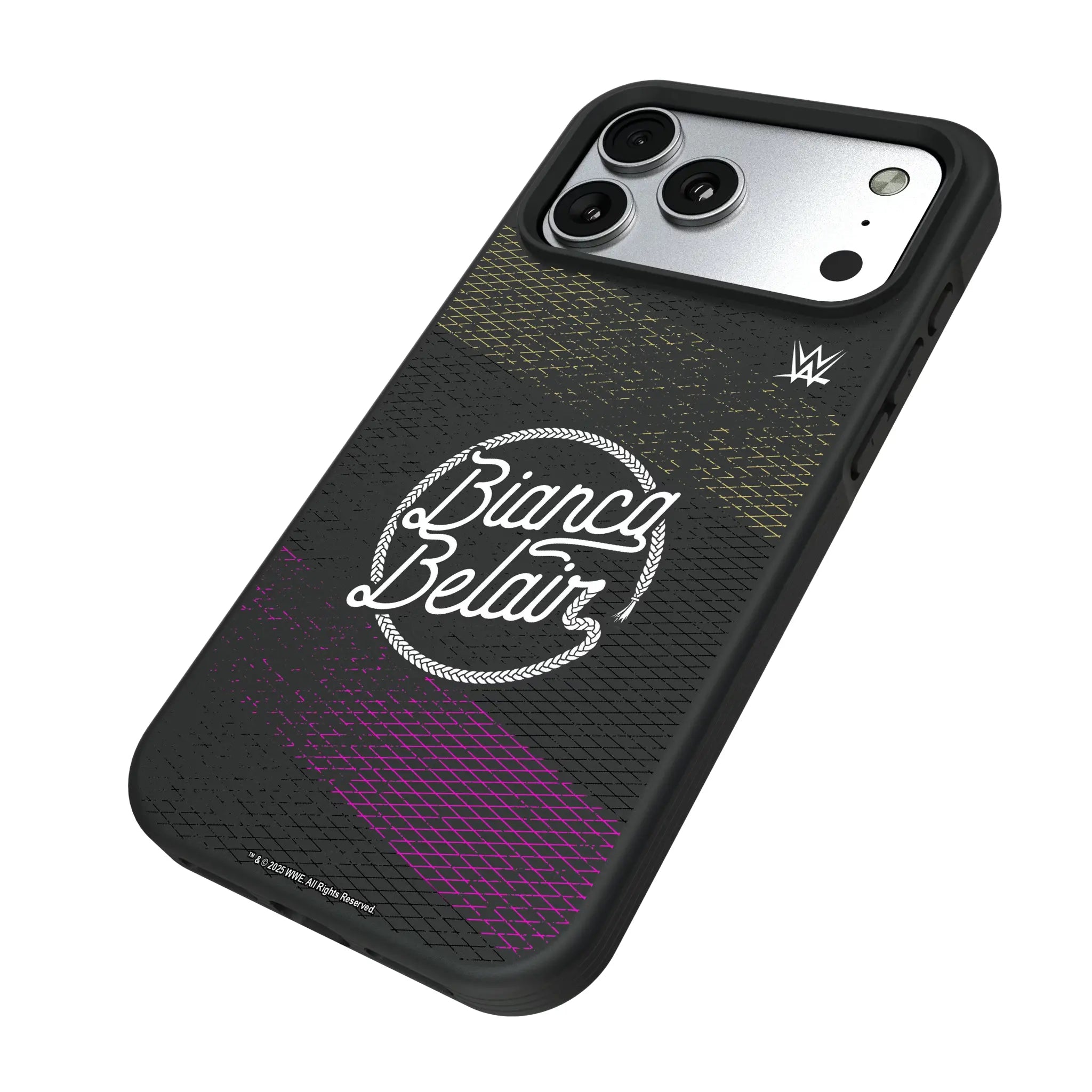 Bianca Belair Steel iPhone Bump Phone Case for Apple iPhone - Isometric View#Device_iPhone 17 Pro Max