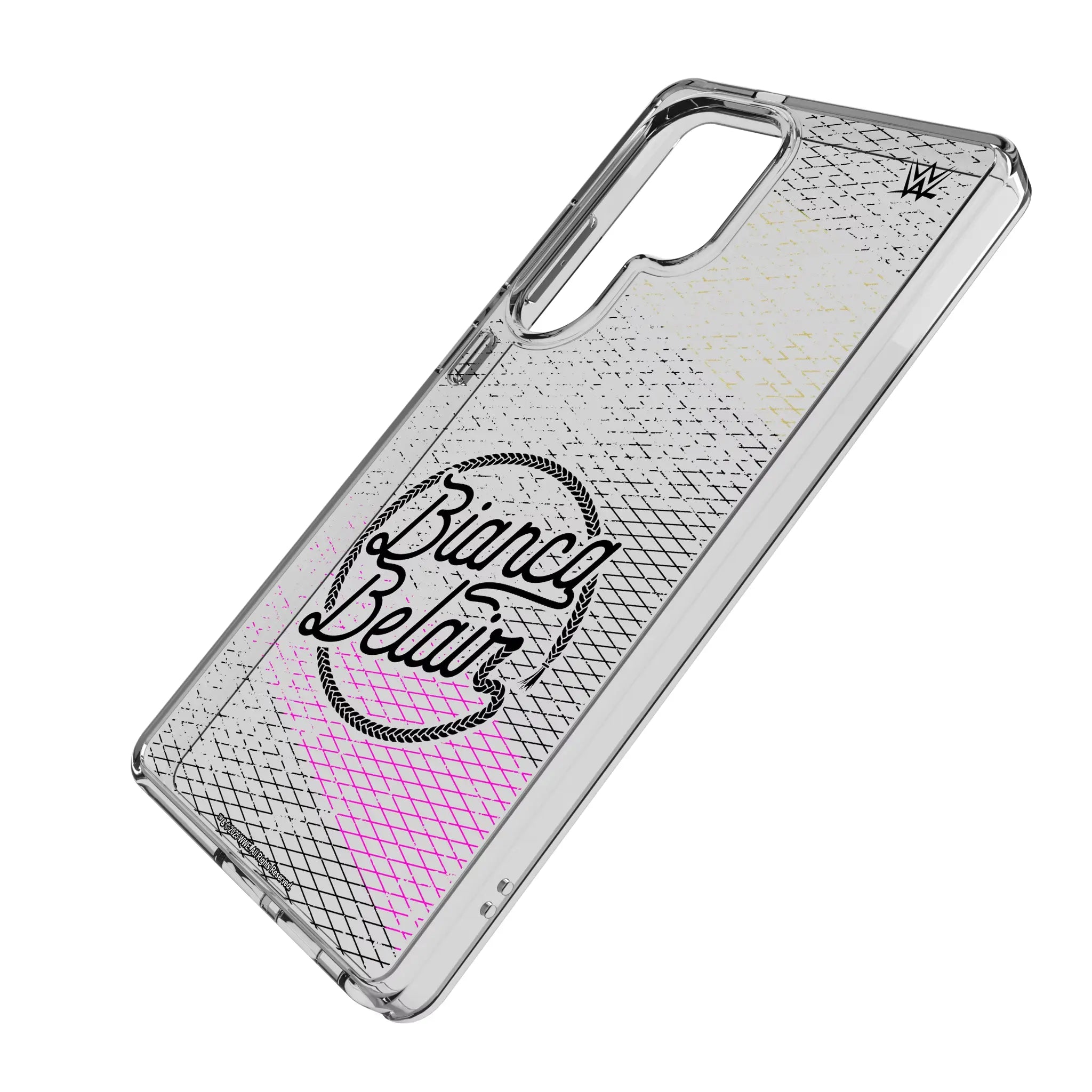 Bianca Belair Steel Galaxy Clear Phone Case for Samsung Galaxy - Isometric View#Device_Galaxy S25 Ultra