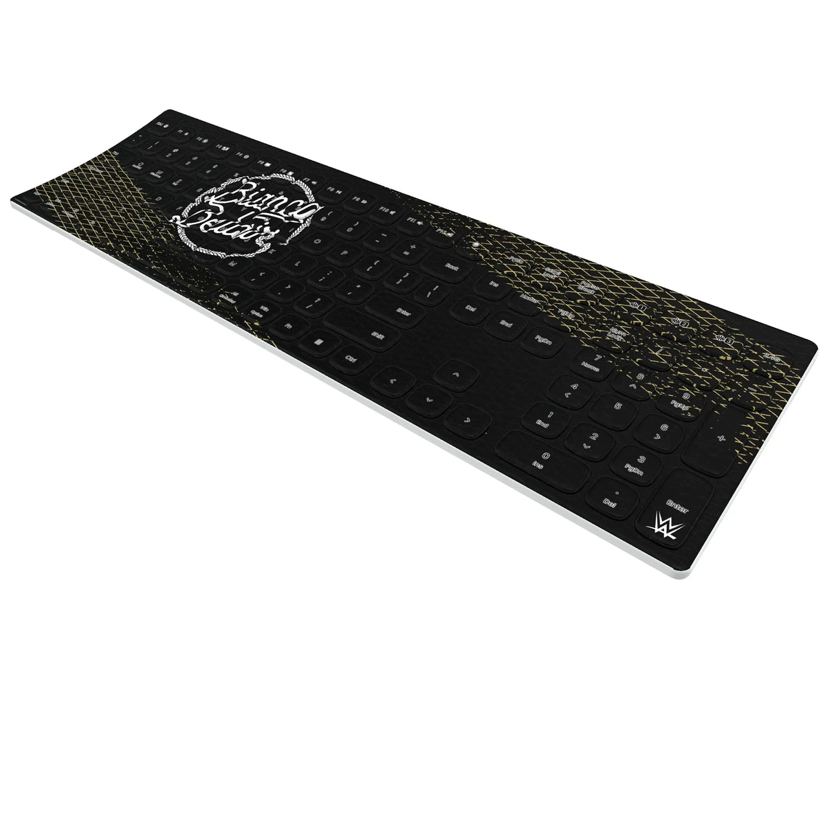 Bianca Belair Steel KKB605 Curved Wireless Keyboard - Isometric View