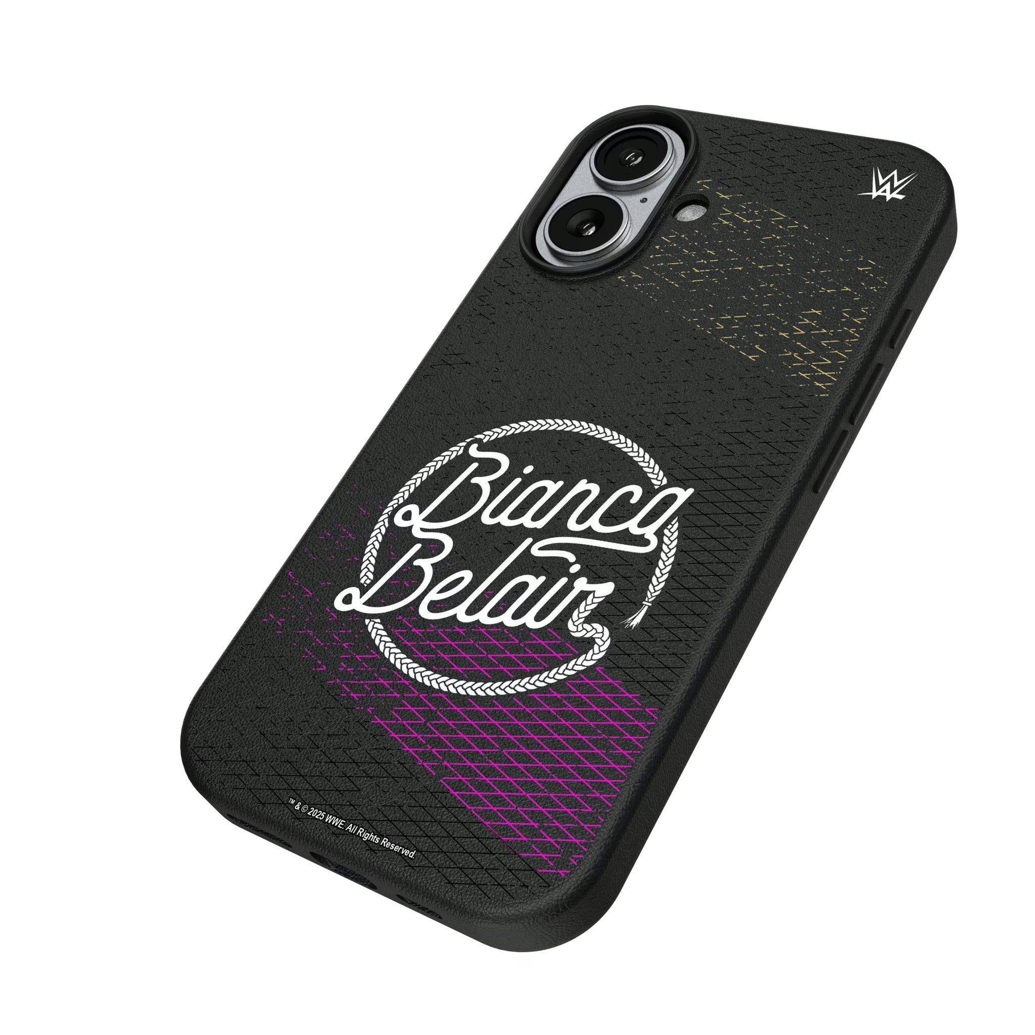 Bianca Belair Steel iPhone MagSafe Compatible Phone Case for Apple iPhone - Isometric View#Device_iPhone 17
