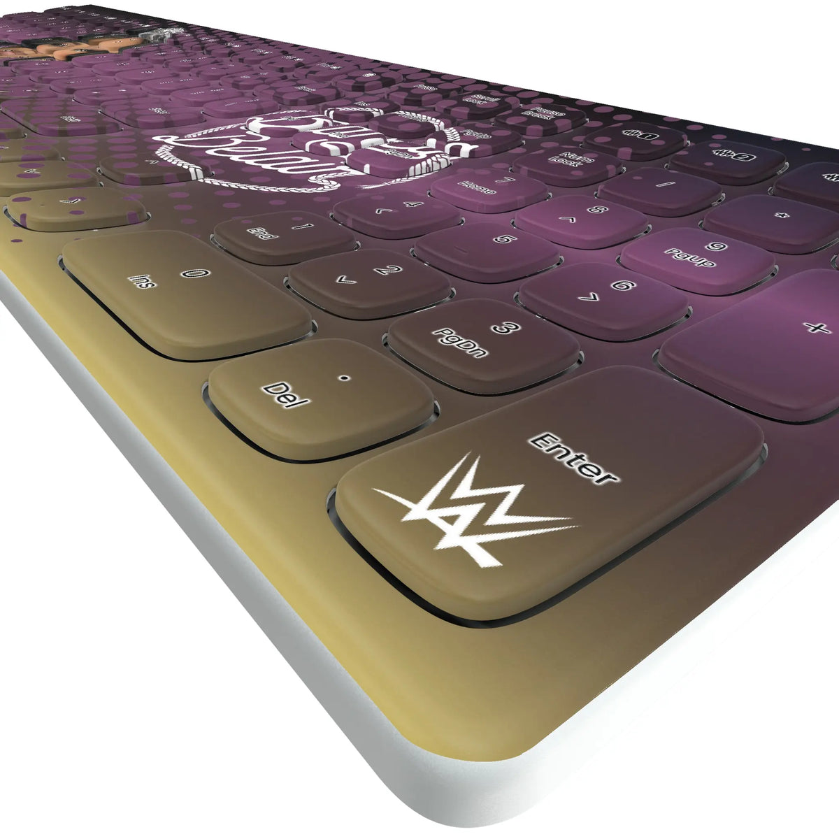 Bianca Belair Superstar KKB605 Curved Wireless Keyboard - Detail