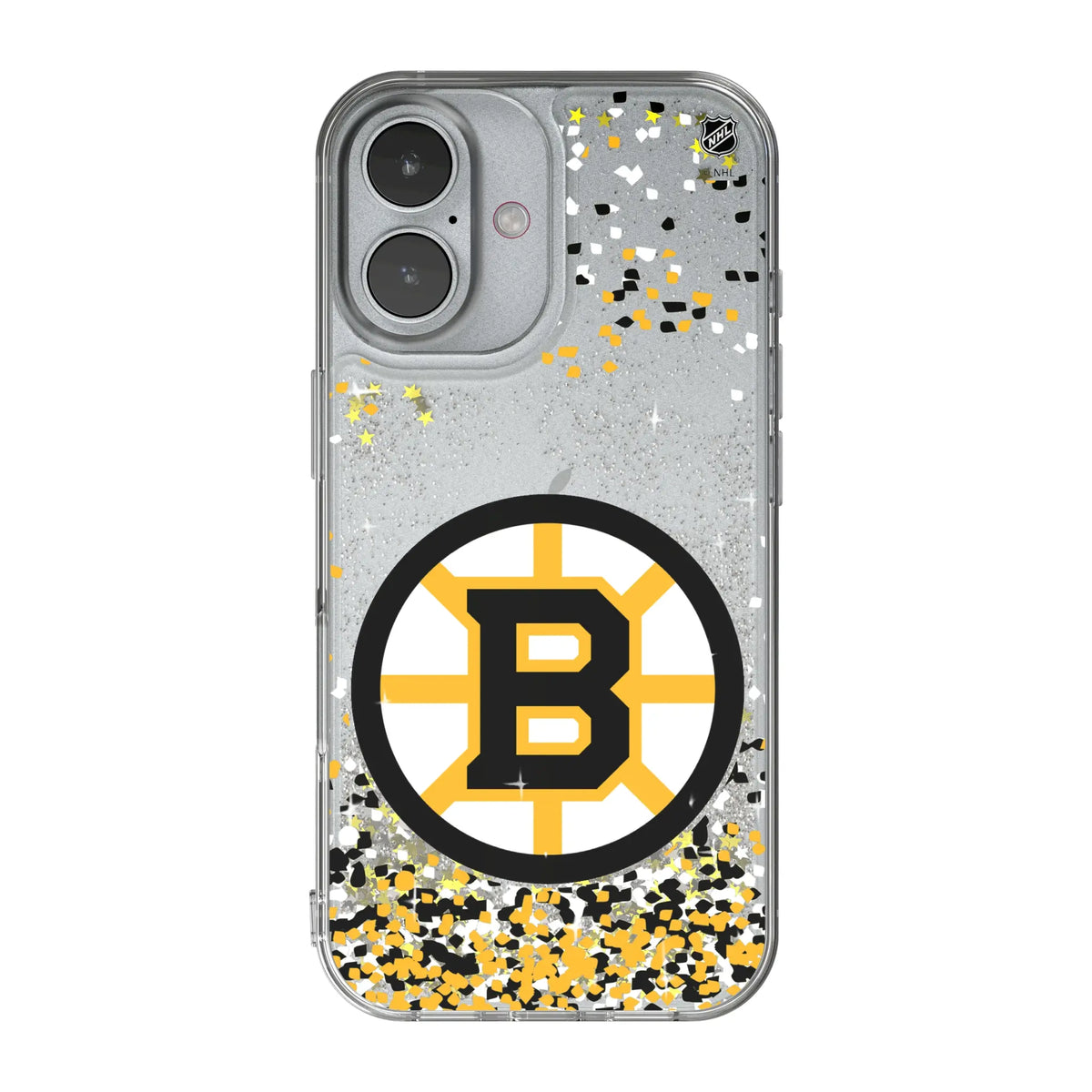 Boston Bruins Confetti iPhone Glitter Phone Case for Apple iPhone#Device_iPhone 17