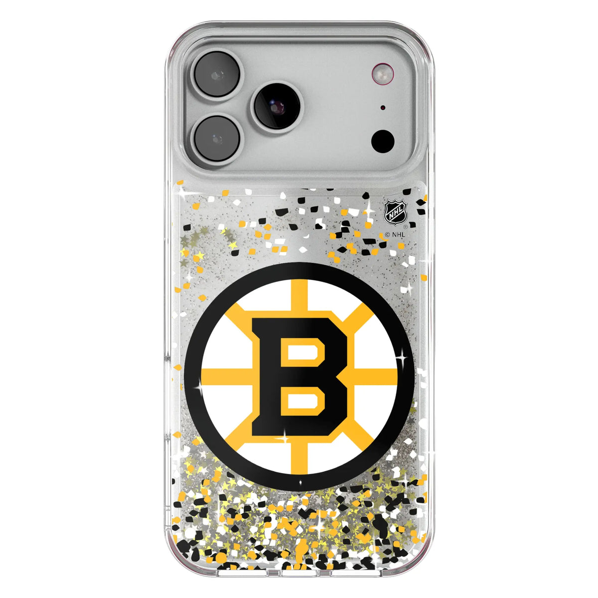 Boston Bruins Confetti Glitter Phone Case for Apple iPhone