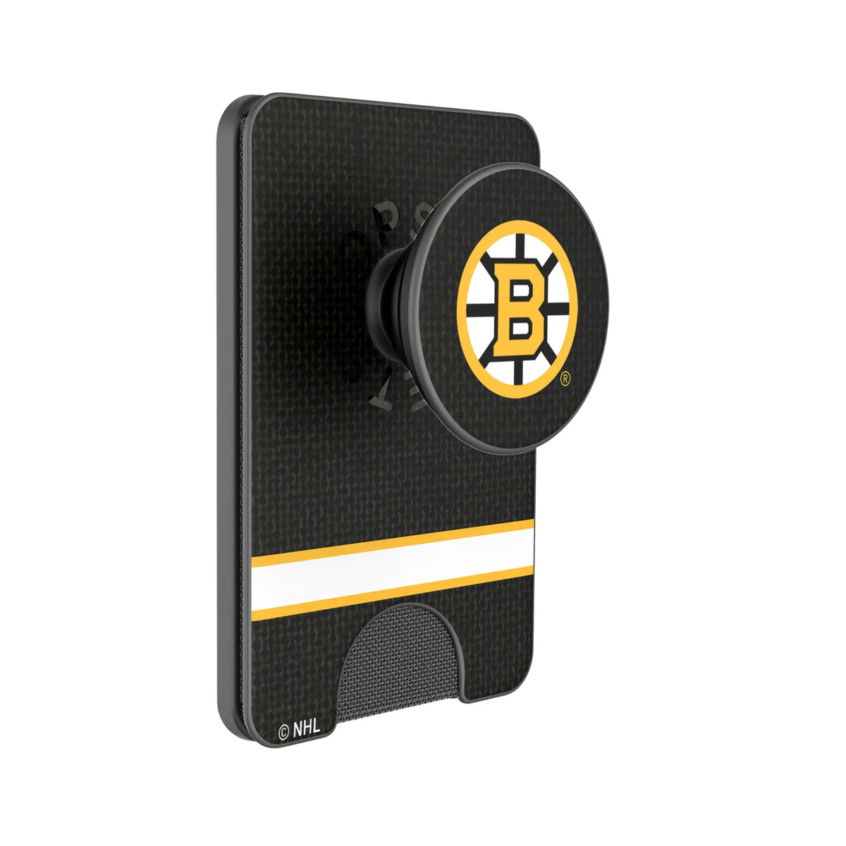 Boston Bruins Endzone Solid Popsockets Wallet Magnetic