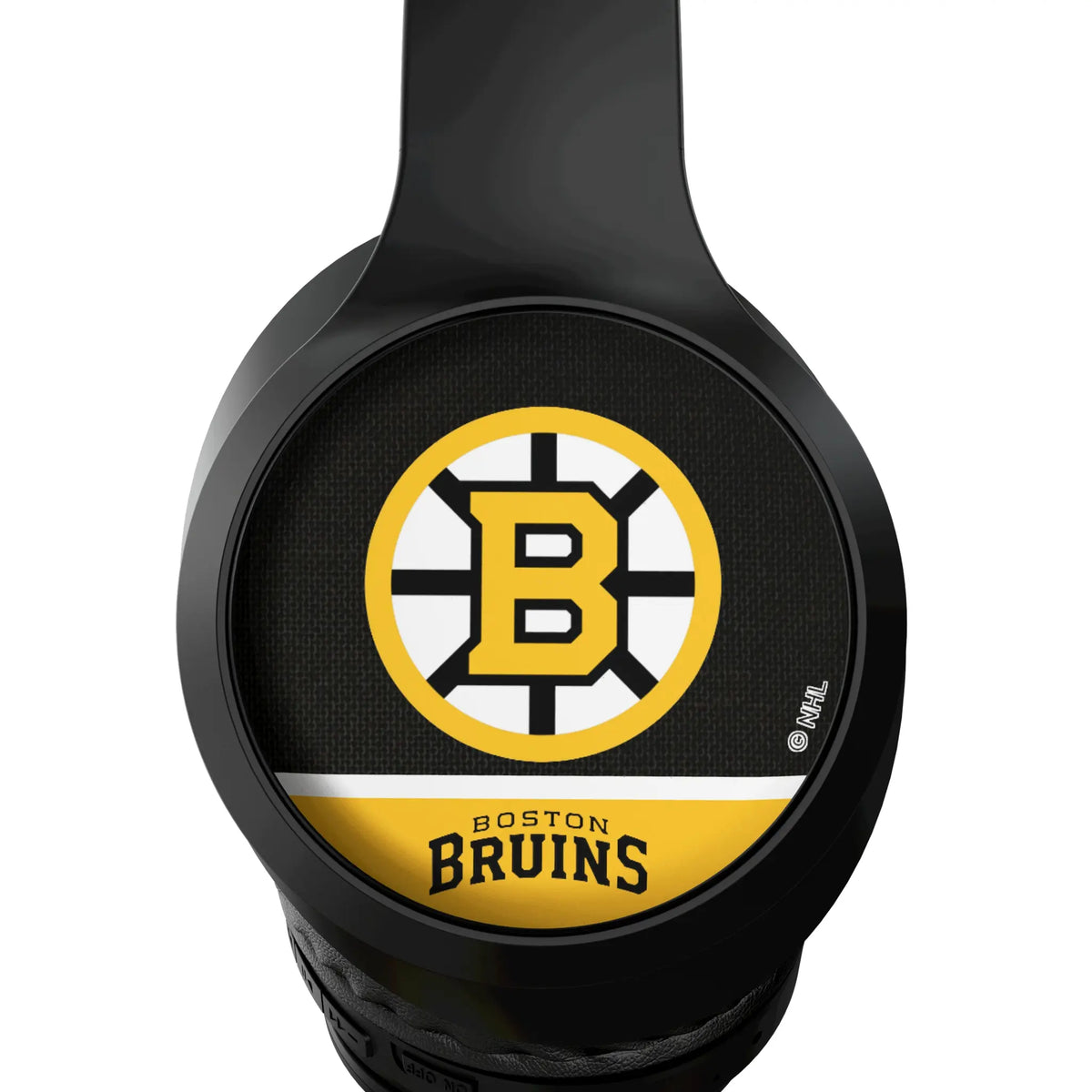 Boston Bruins Endzone Solid Wireless Over-Ear Headphones With Case - Detail