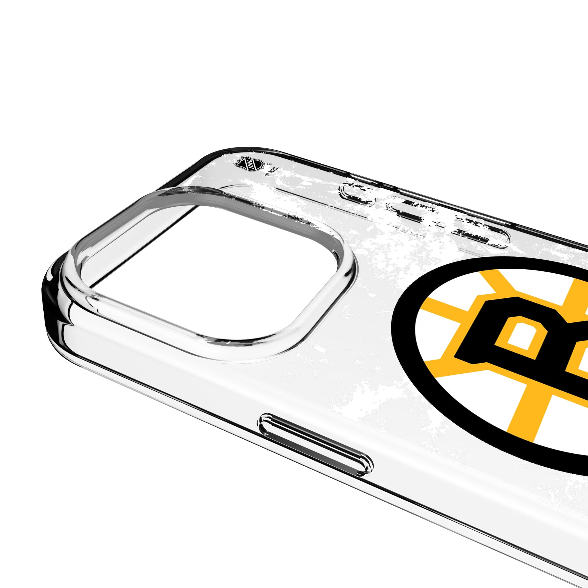 Boston Bruins Ice Stripe iPhone Clear Phone Case for Apple iPhone - Detail