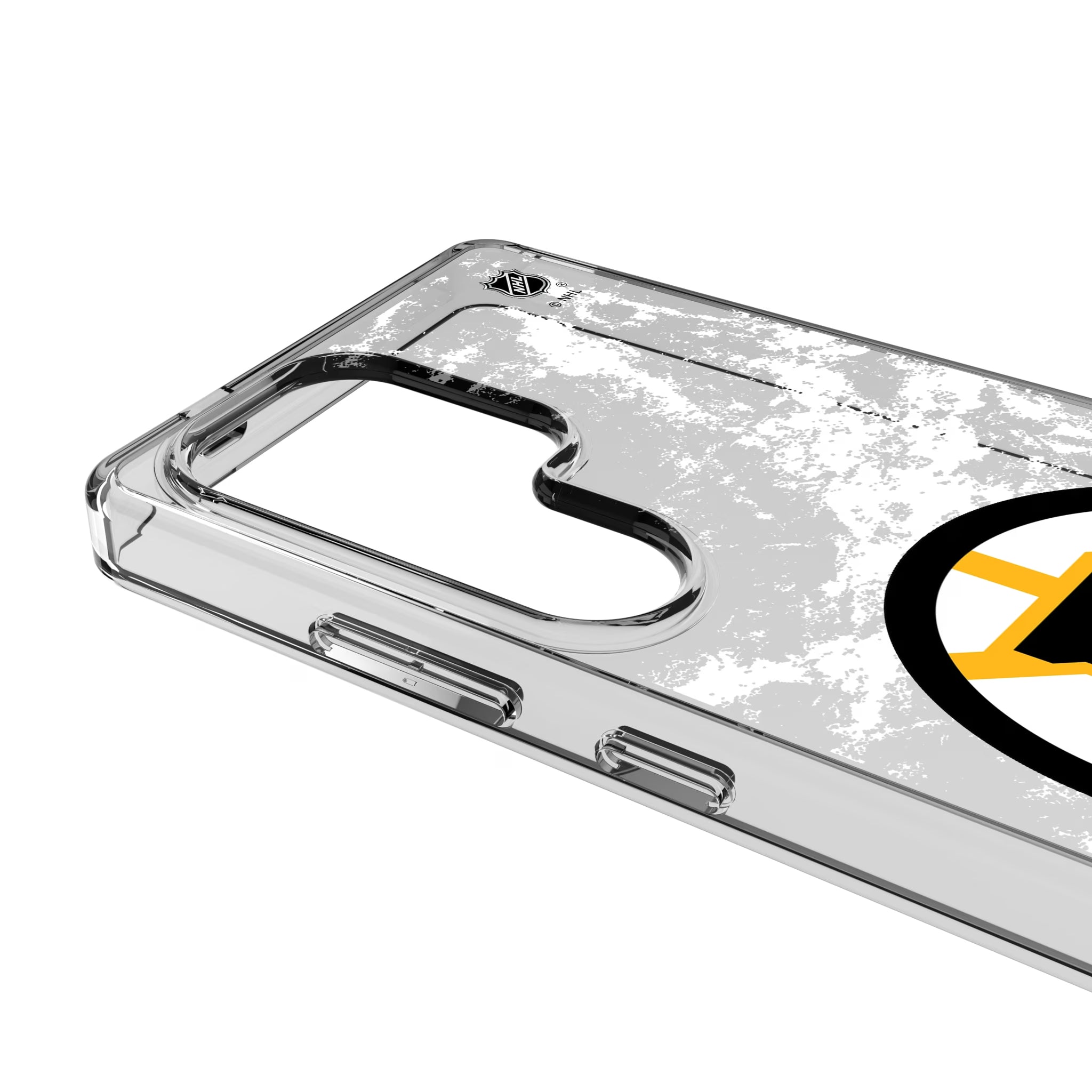 Boston Bruins Ice Stripe Galaxy Clear Phone Case for Samsung Galaxy - Detail