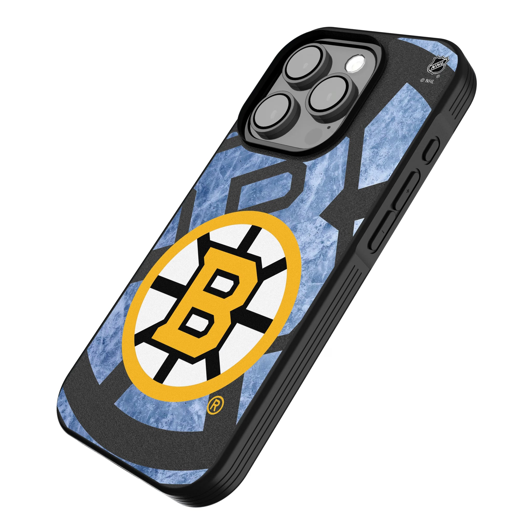 Boston Bruins Ice Tilt iPhone Bump Phone Case for Apple iPhone - Isometric View