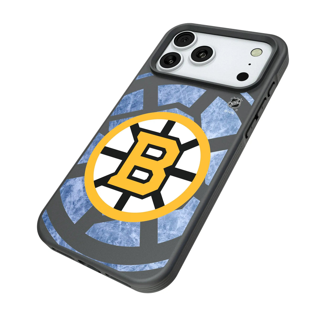 Boston Bruins Ice Tilt iPhone Bump Phone Case for Apple iPhone - Isometric View#Device_iPhone 18 Pro Max