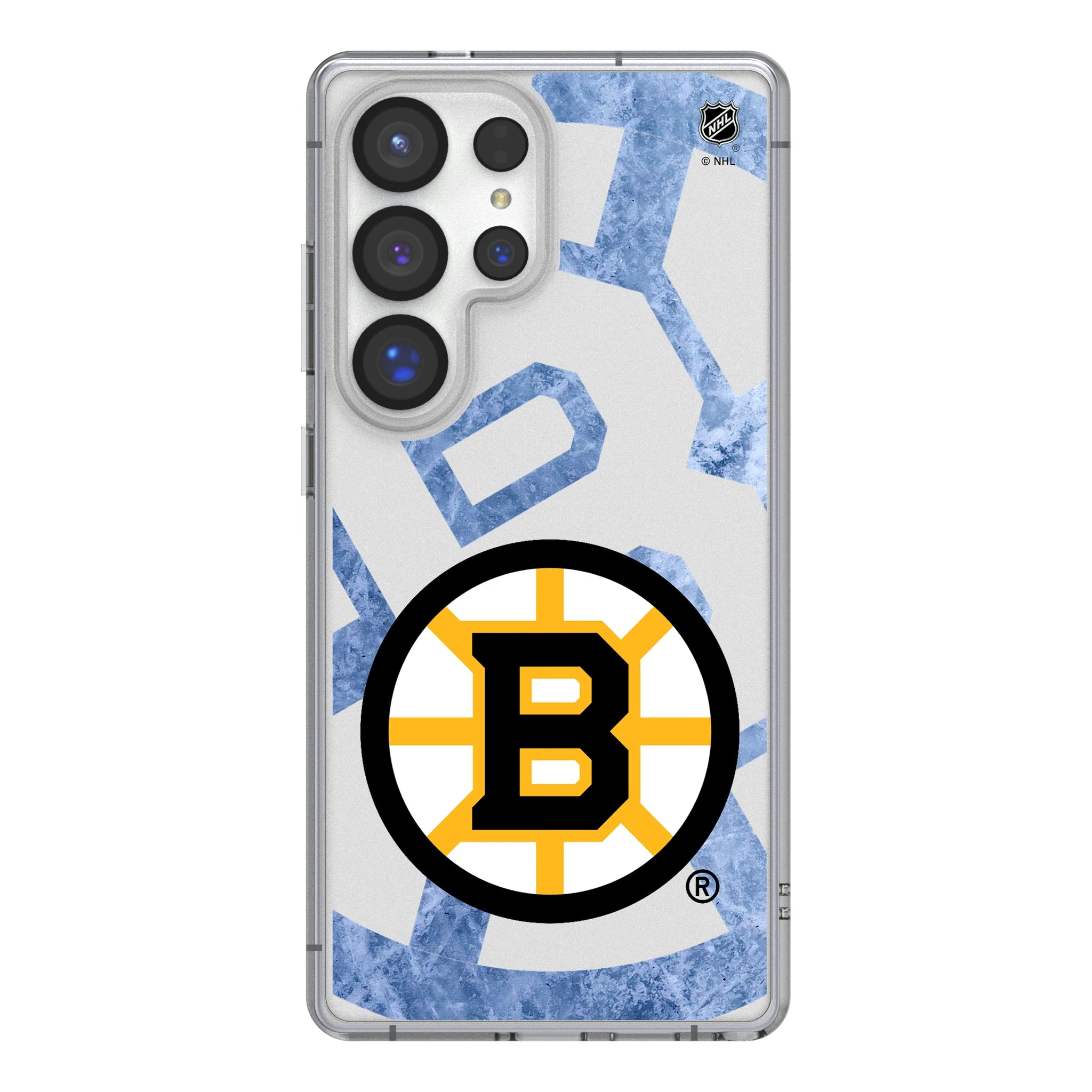 Boston Bruins Ice Tilt Galaxy Clear Phone Case for Samsung Galaxy