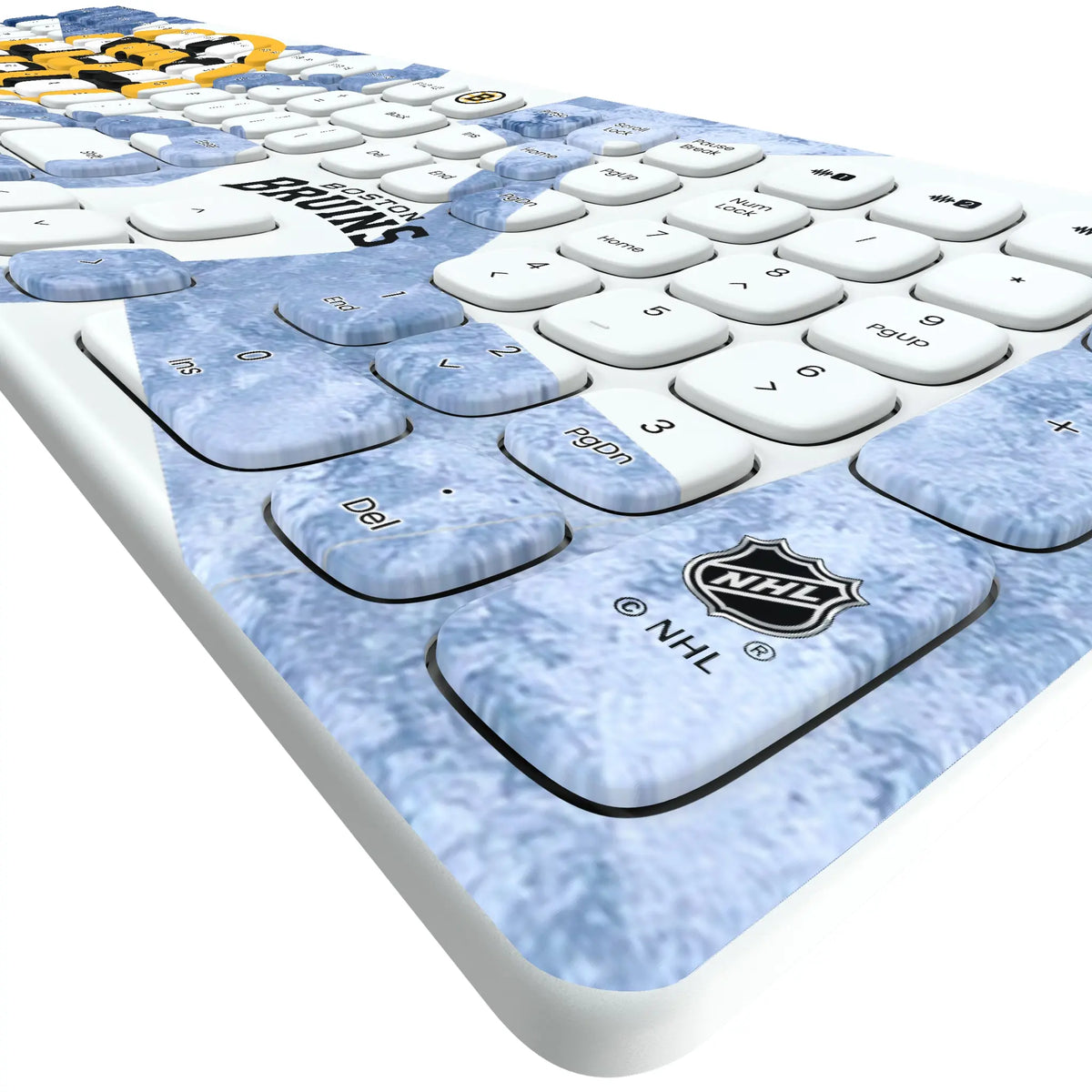 Boston Bruins Ice Tilt KKB605 Curved Wireless Keyboard - Detail