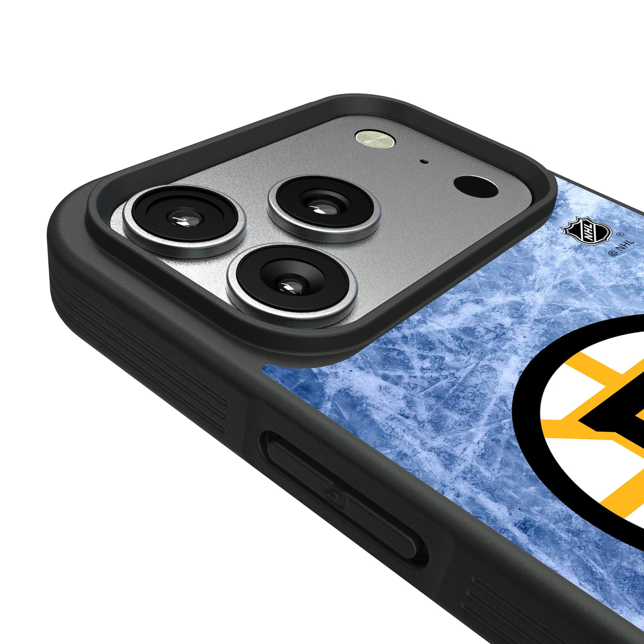 Boston Bruins Ice Wordmark iPhone Bump Phone Case for Apple iPhone - Detail#Device_iPhone 17 Pro