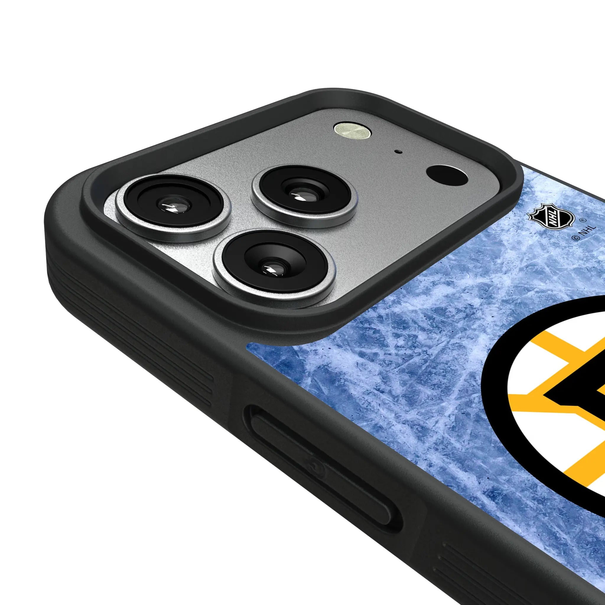 Boston Bruins Ice Wordmark iPhone Bump Phone Case for Apple iPhone - Detail#Device_iPhone 17 Pro