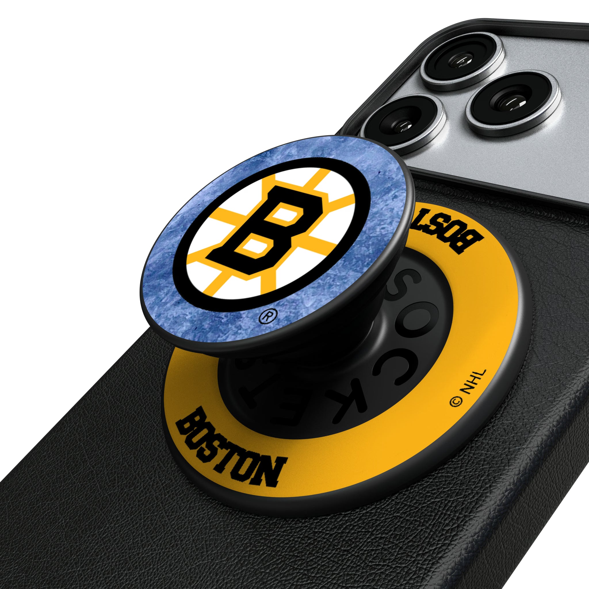 Boston Bruins Ice Wordmark Popsockets Round Magnetic