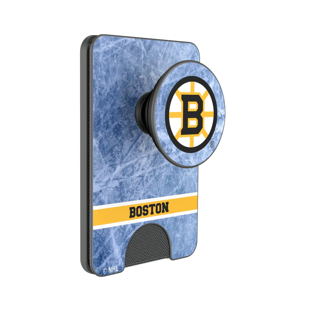 Boston Bruins Ice Wordmark Popsockets Wallet Magnetic