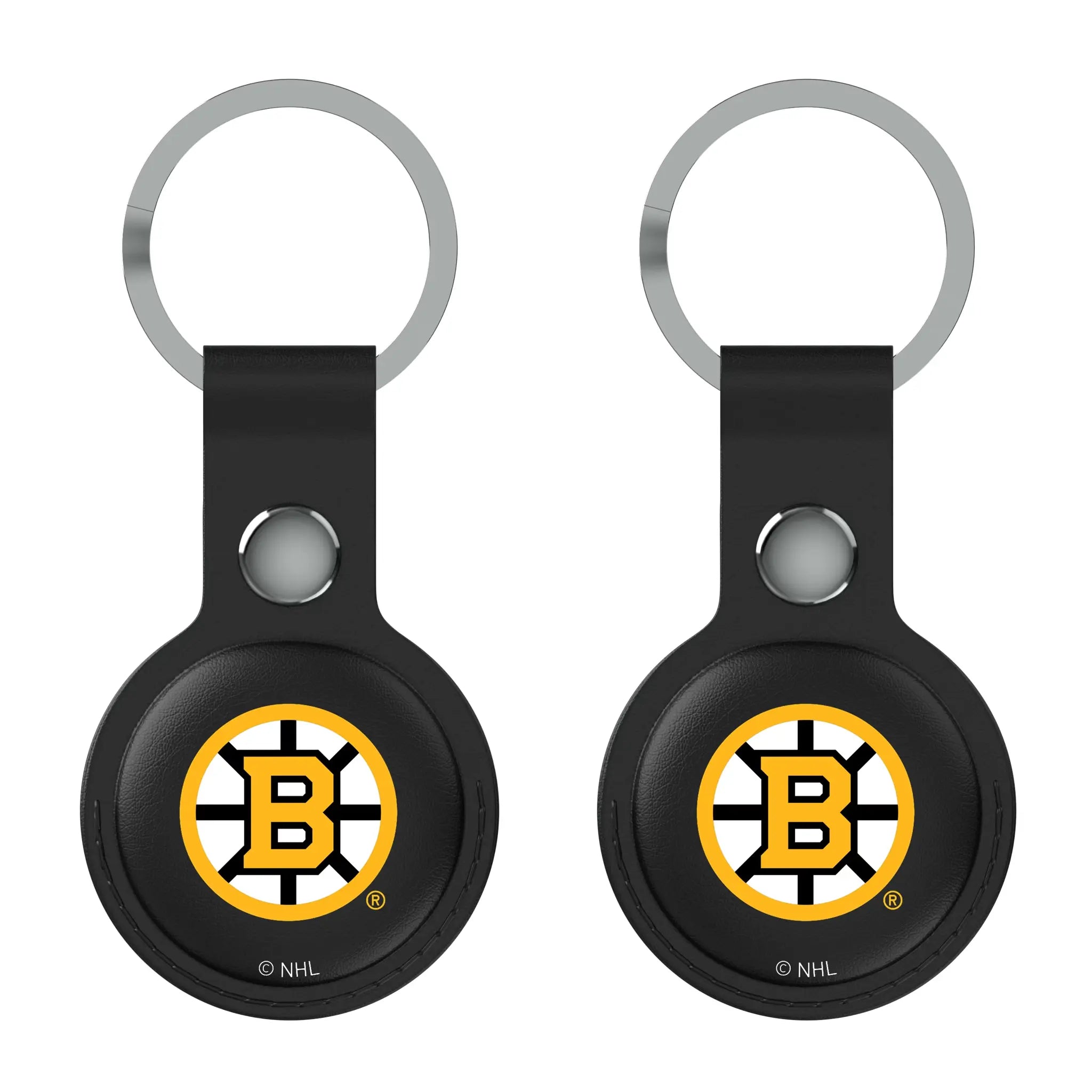 Boston Bruins Insignia AirTag Black Airtag Holder 2-Pack