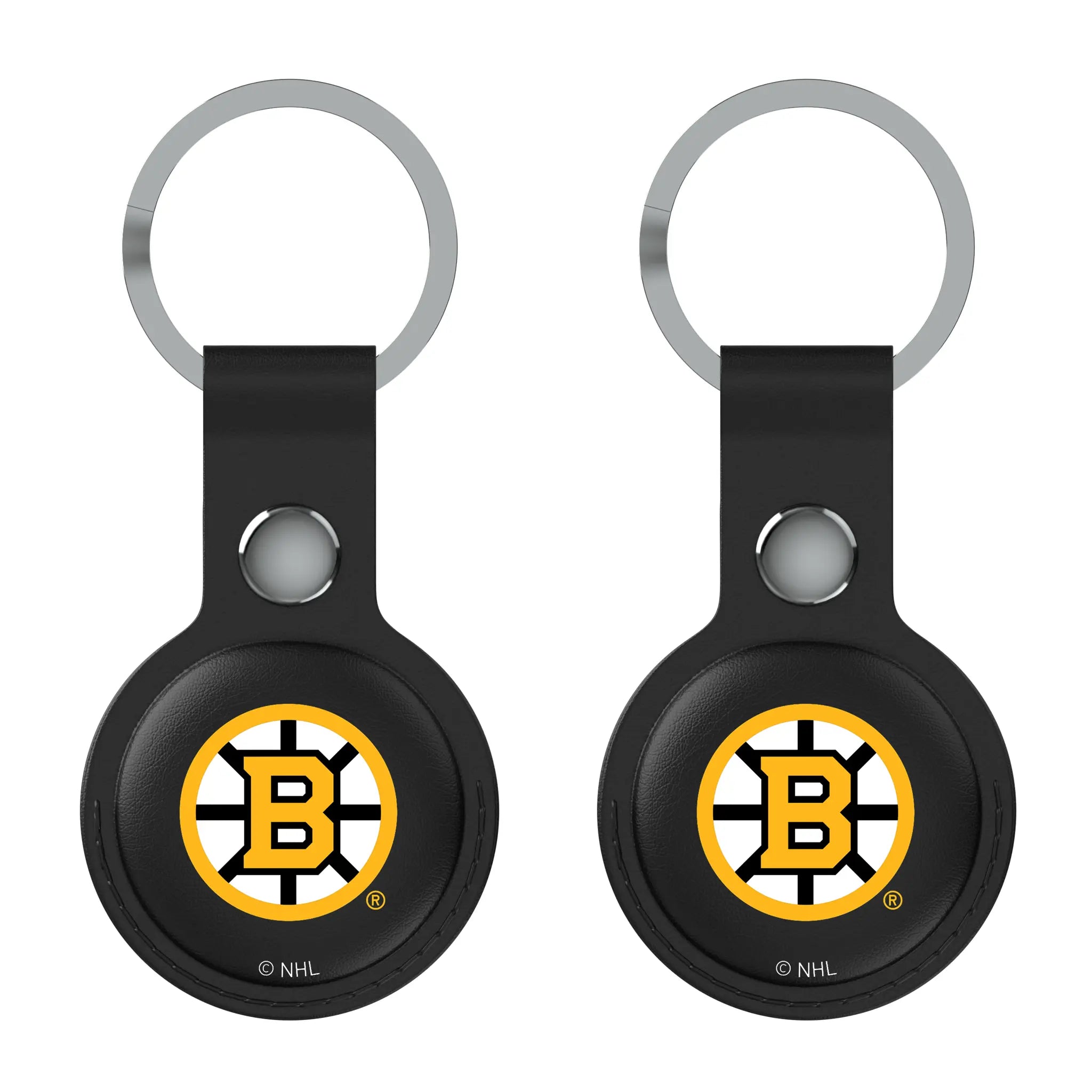 Boston Bruins Insignia AirTag Black Airtag Holder 2-Pack
