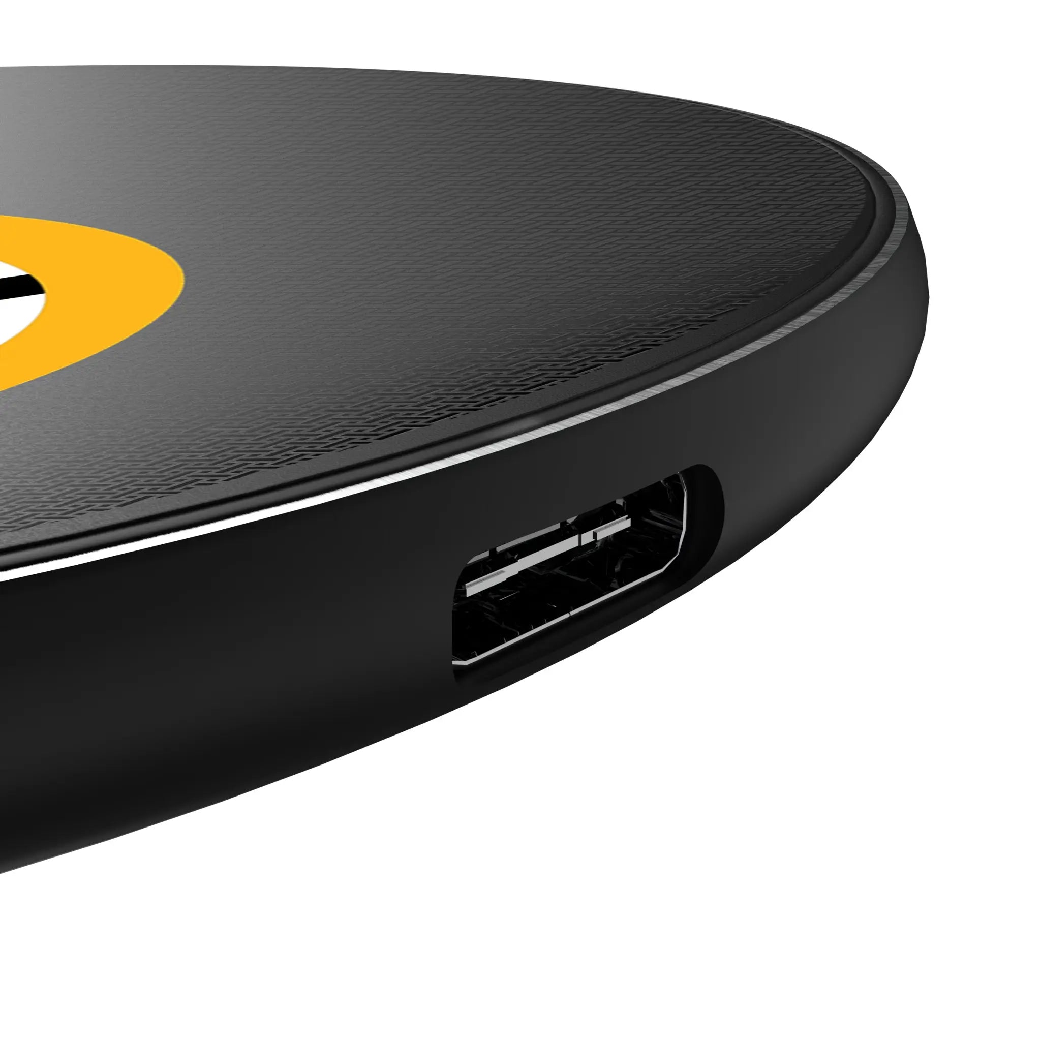 Boston Bruins Linen 15-Watt Wireless Charger - Detail