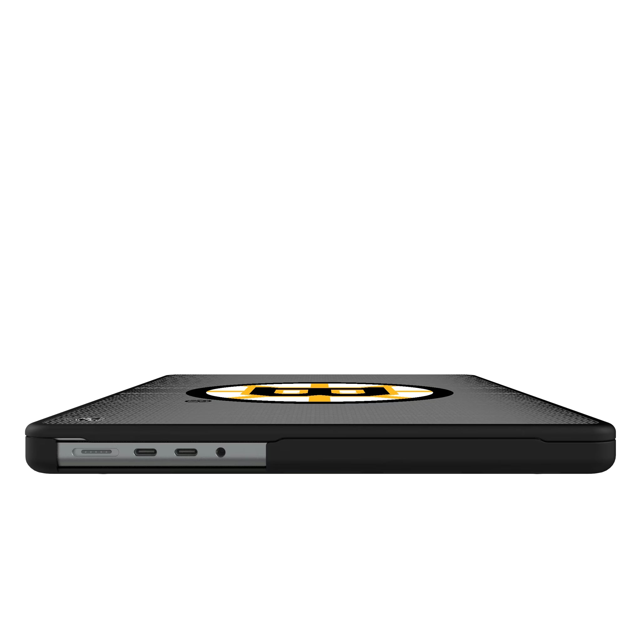 Boston Bruins Linen MacBook Laptop Case for Apple MacBook#Device_MacBook Pro (14-inch, 2021) / MacBook Pro (14-inch, 2023) / MacBook Pro (14-inch, 2024)