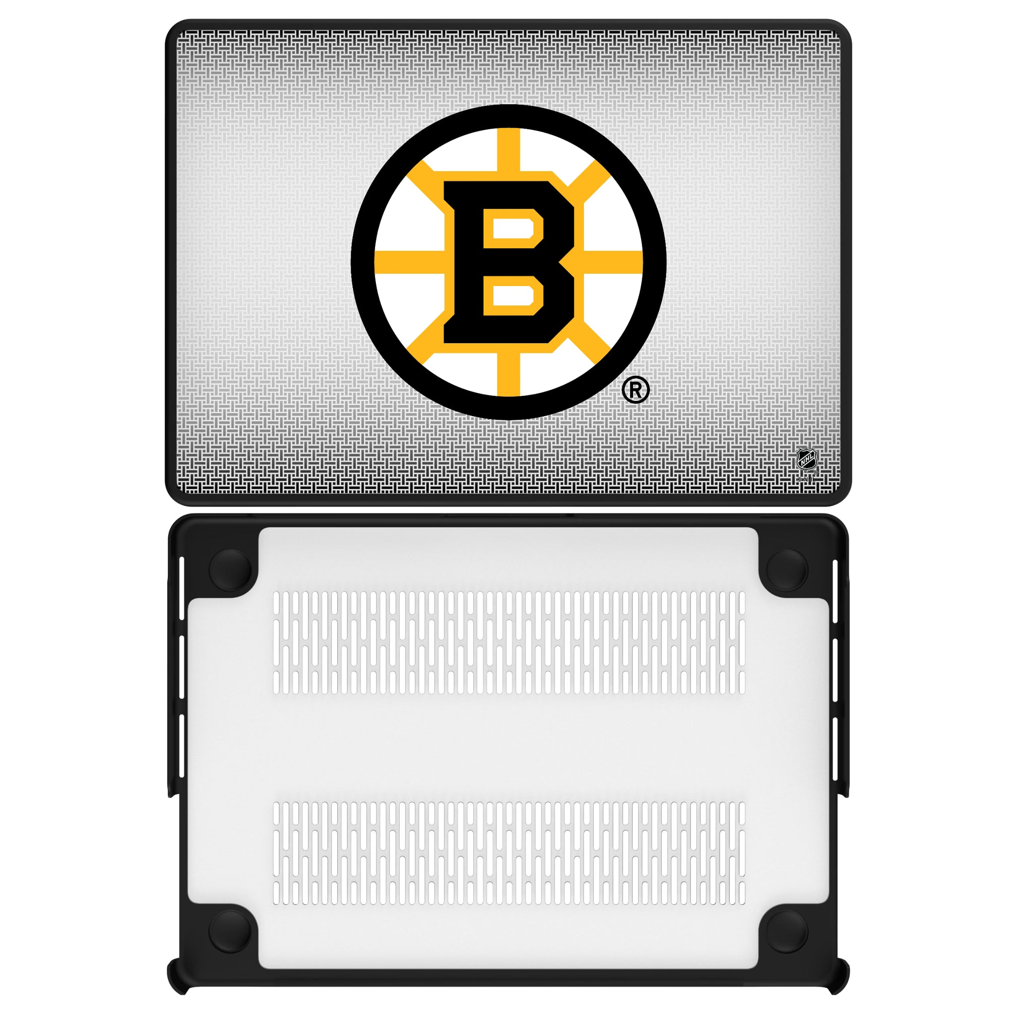 Boston Bruins Linen MacBook Laptop Case for Apple MacBook#Device_MacBook Pro (14-inch, 2021) / MacBook Pro (14-inch, 2023) / MacBook Pro (14-inch, 2024)